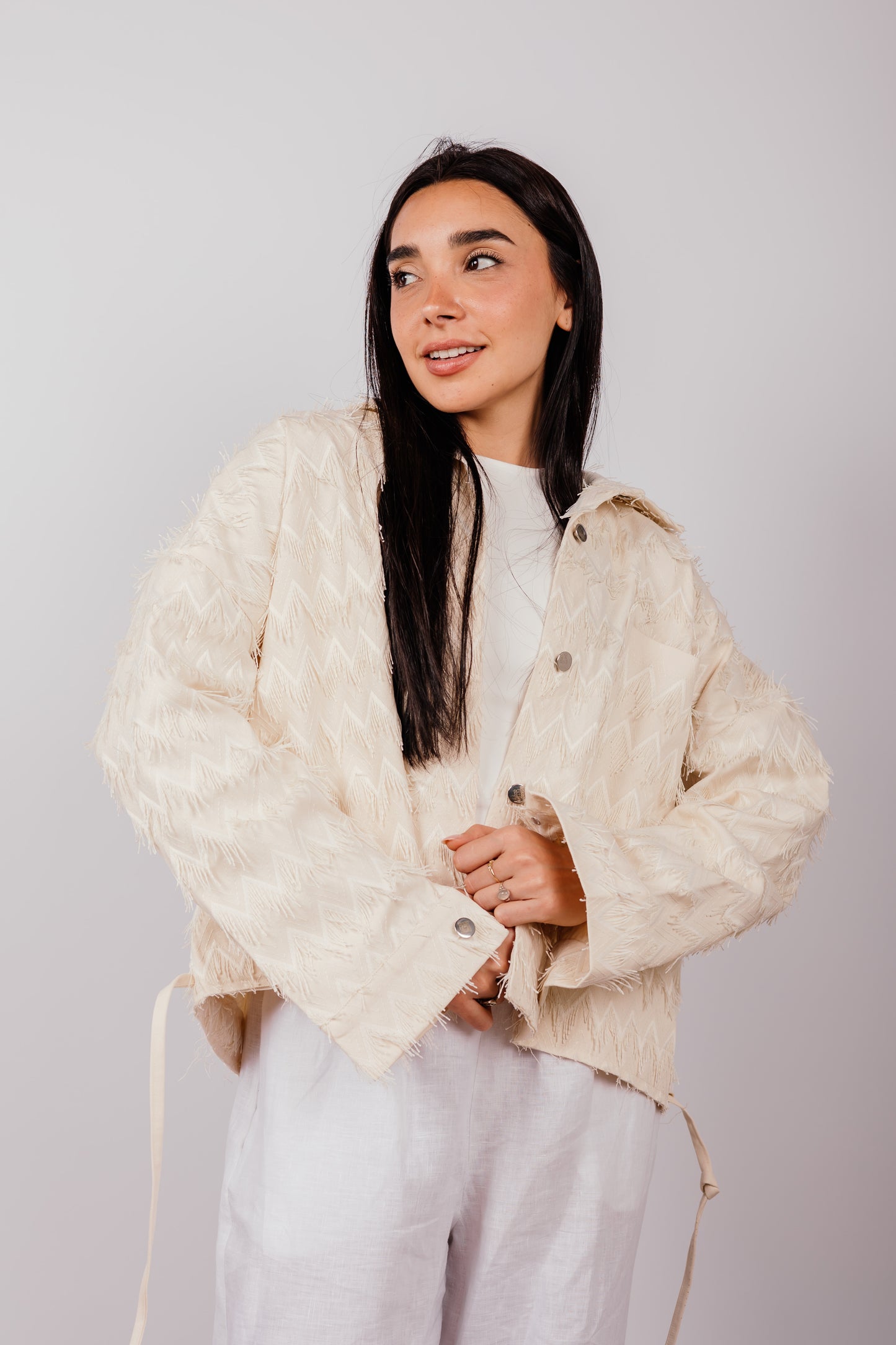 Embroidery Shirt In Off-white