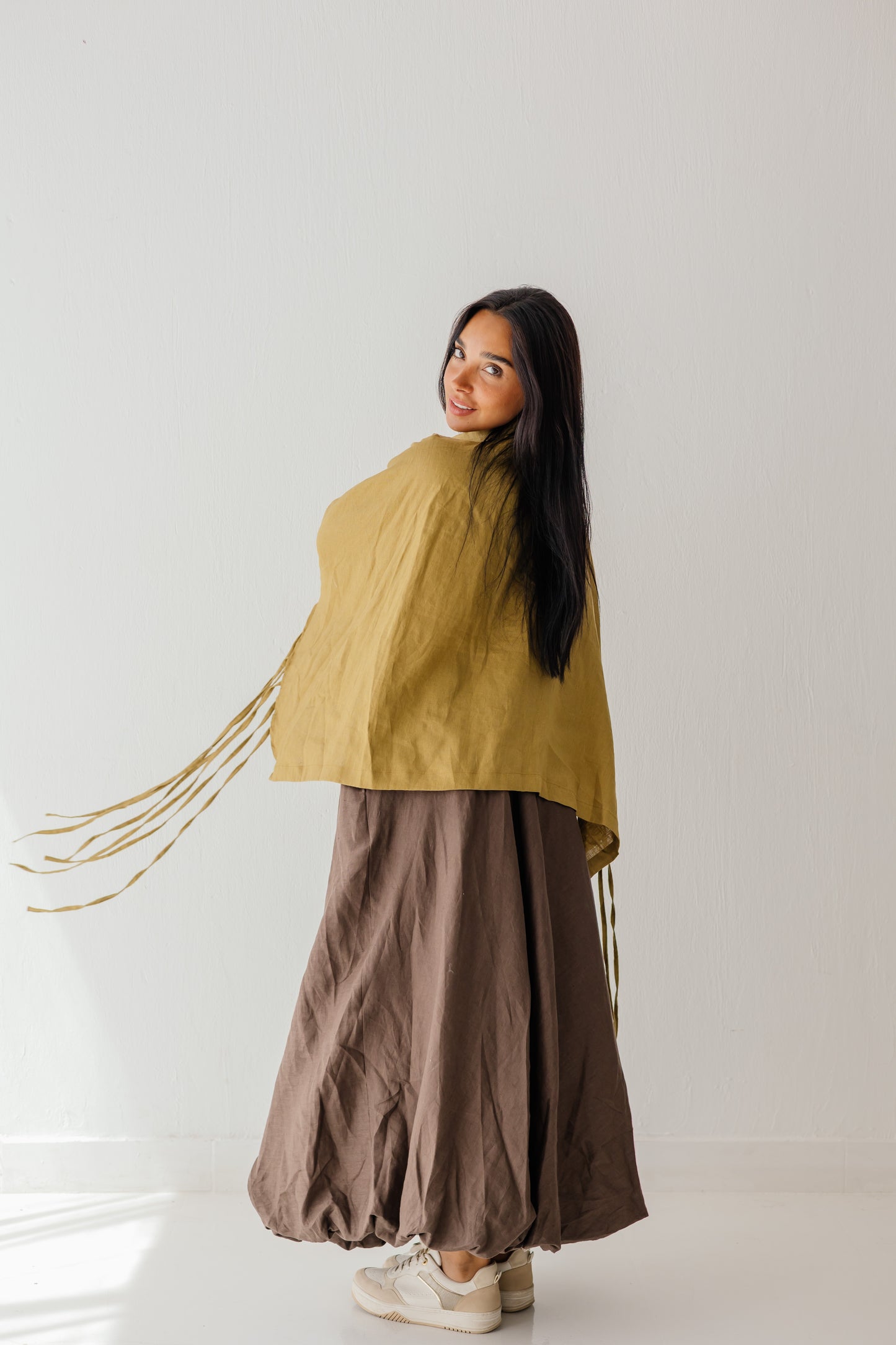Fringes Shirt In Dark-limegreen