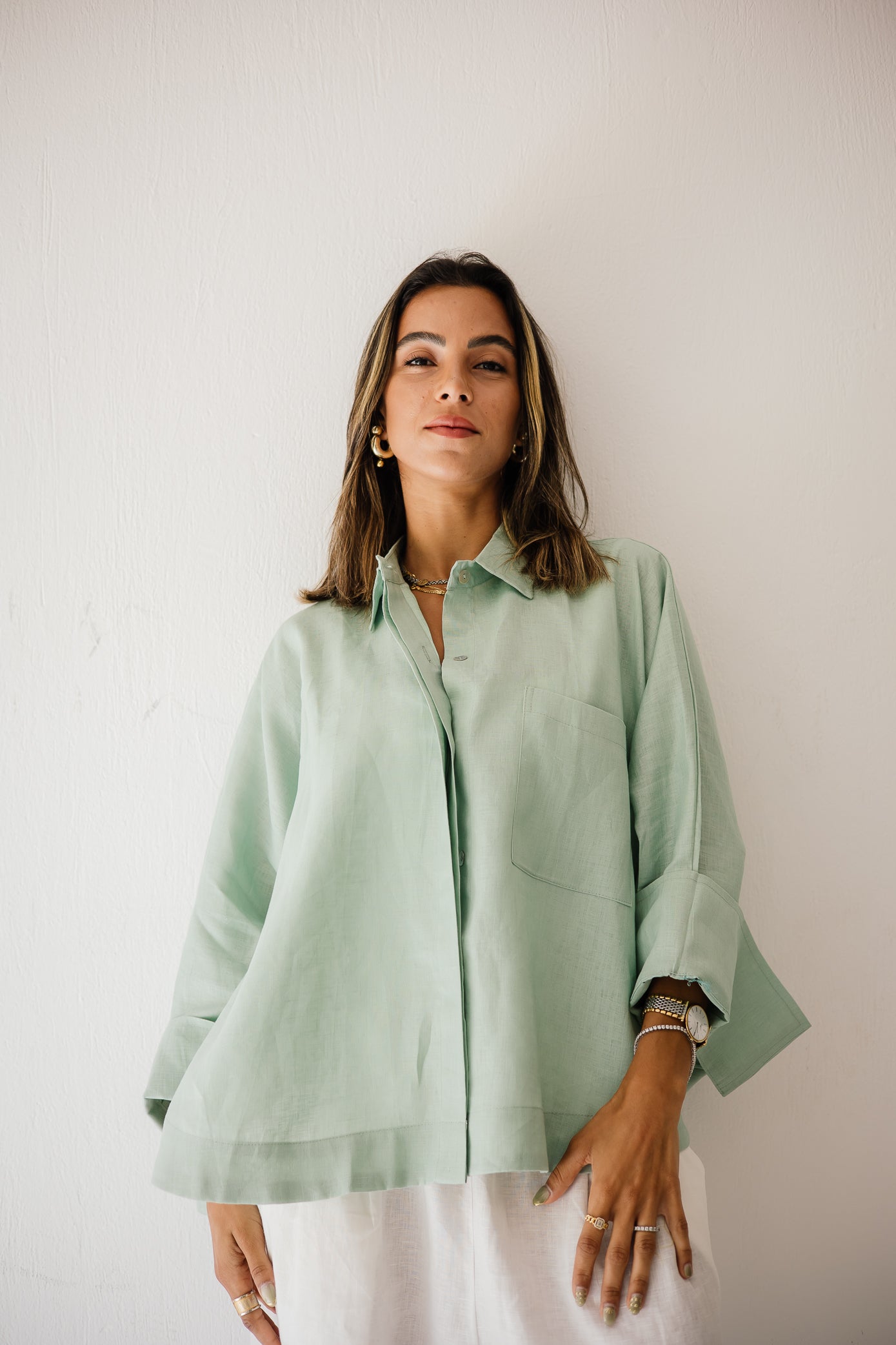 Butterfly Shirt In Mint
