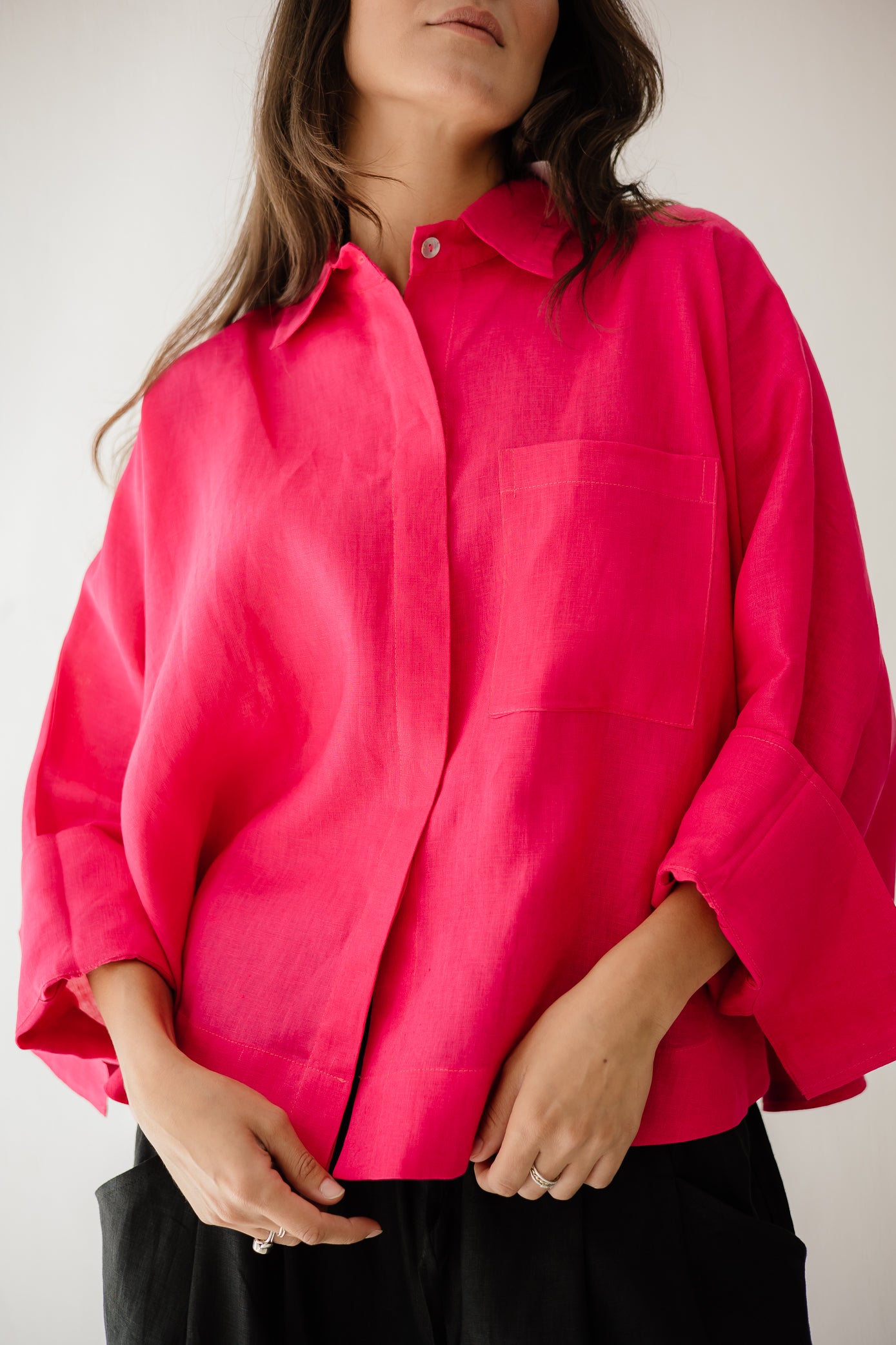 Butterfly Shirt In Fuchsia