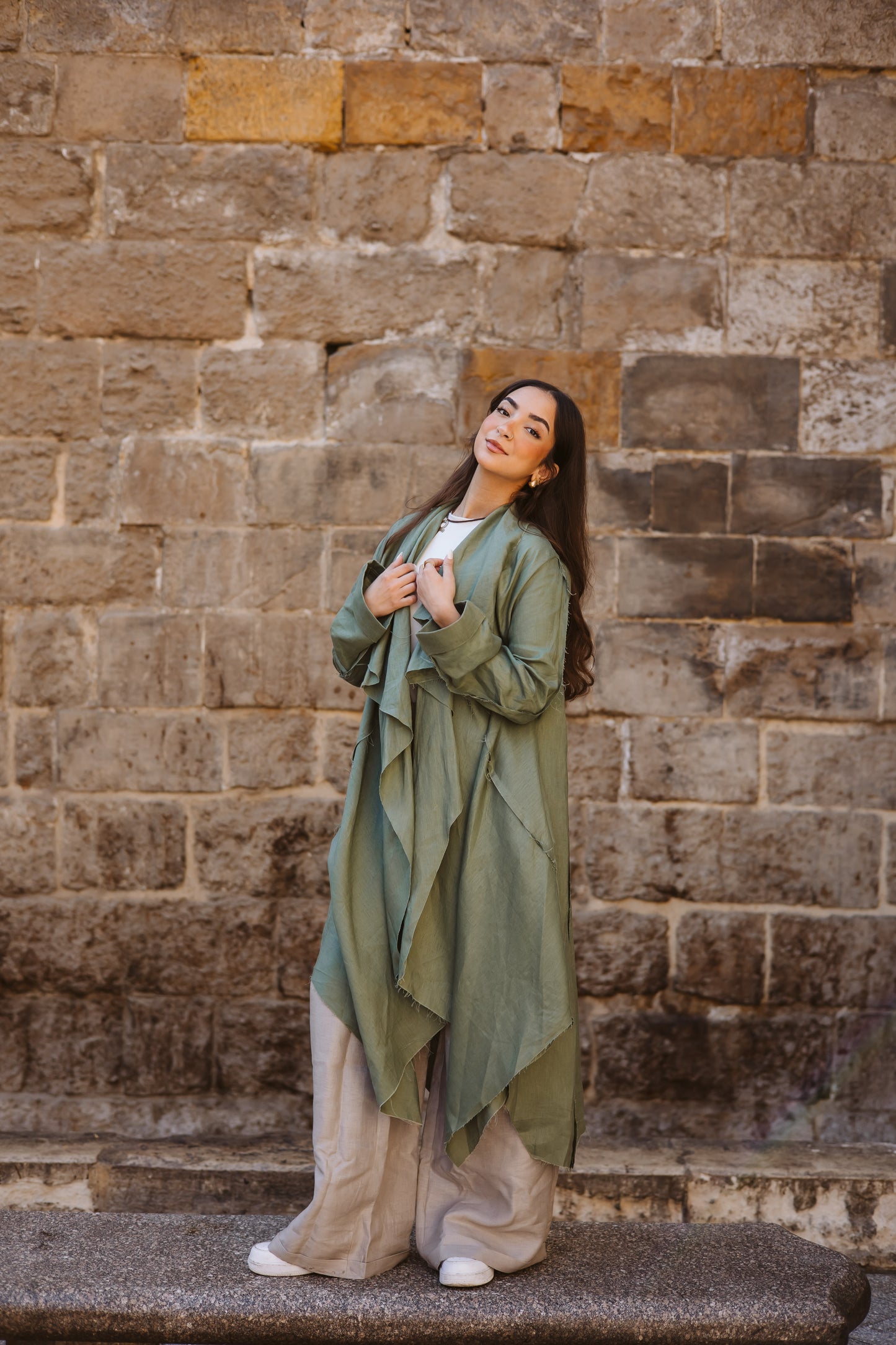 Tuck-it In Kimono In Olive