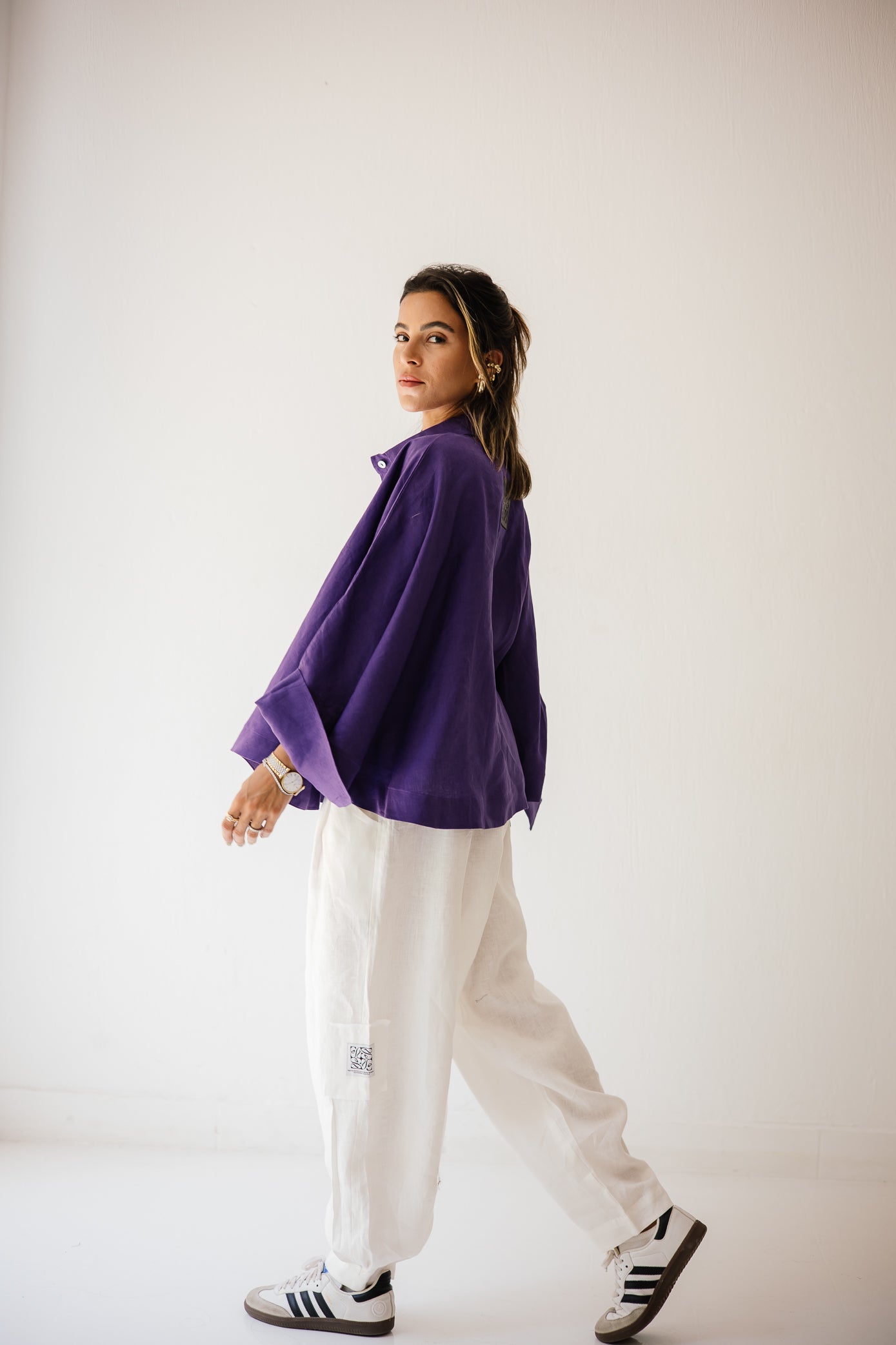 Balloon Pant In White