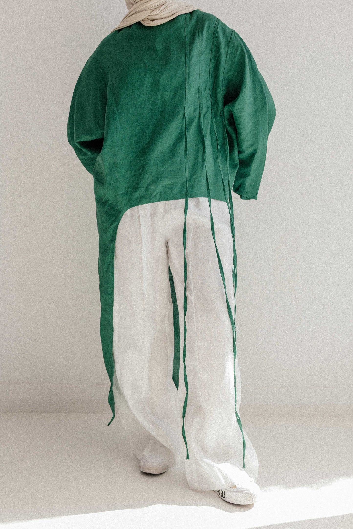 Side To Side Top In Dark Green