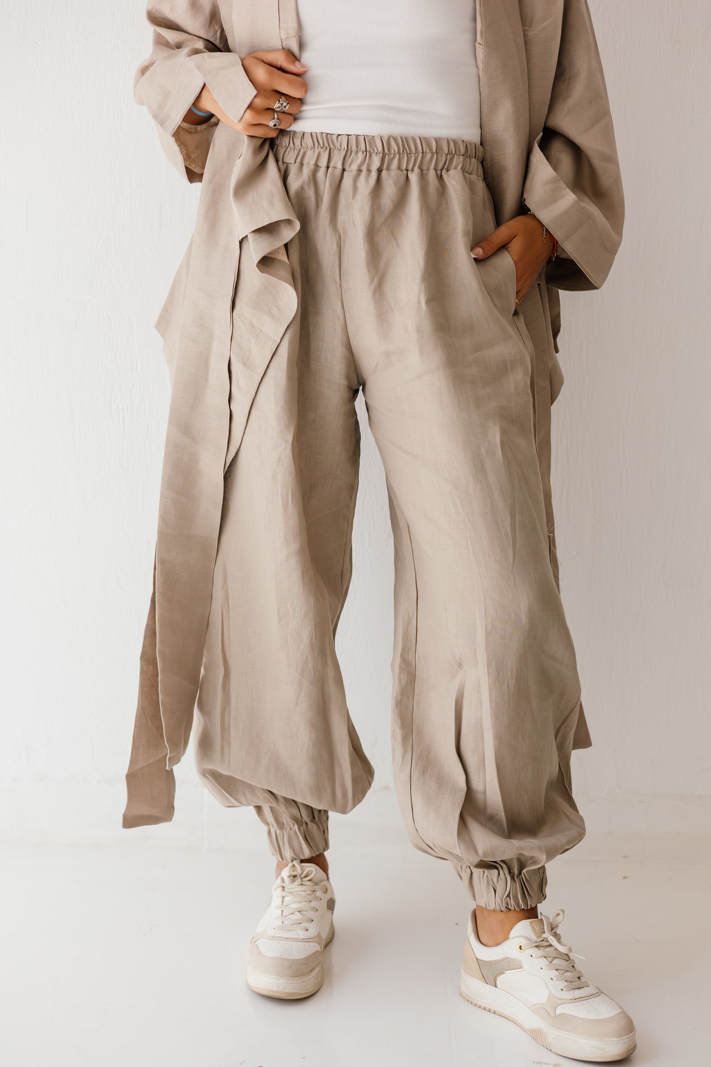 Elastic Pant In cafe