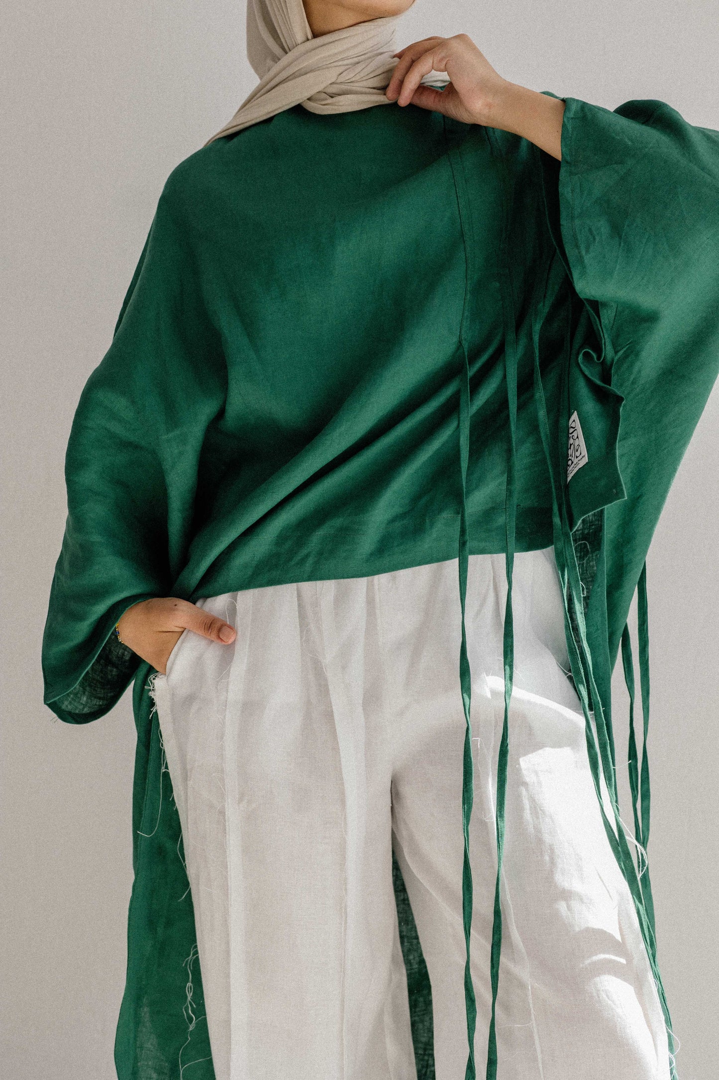 Side To Side Top In Dark Green