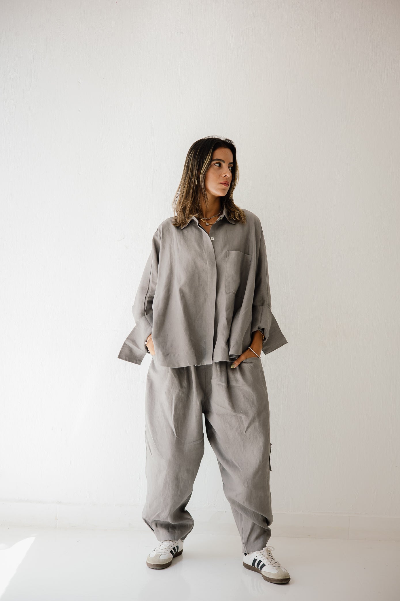 Balloon Pant In Grey