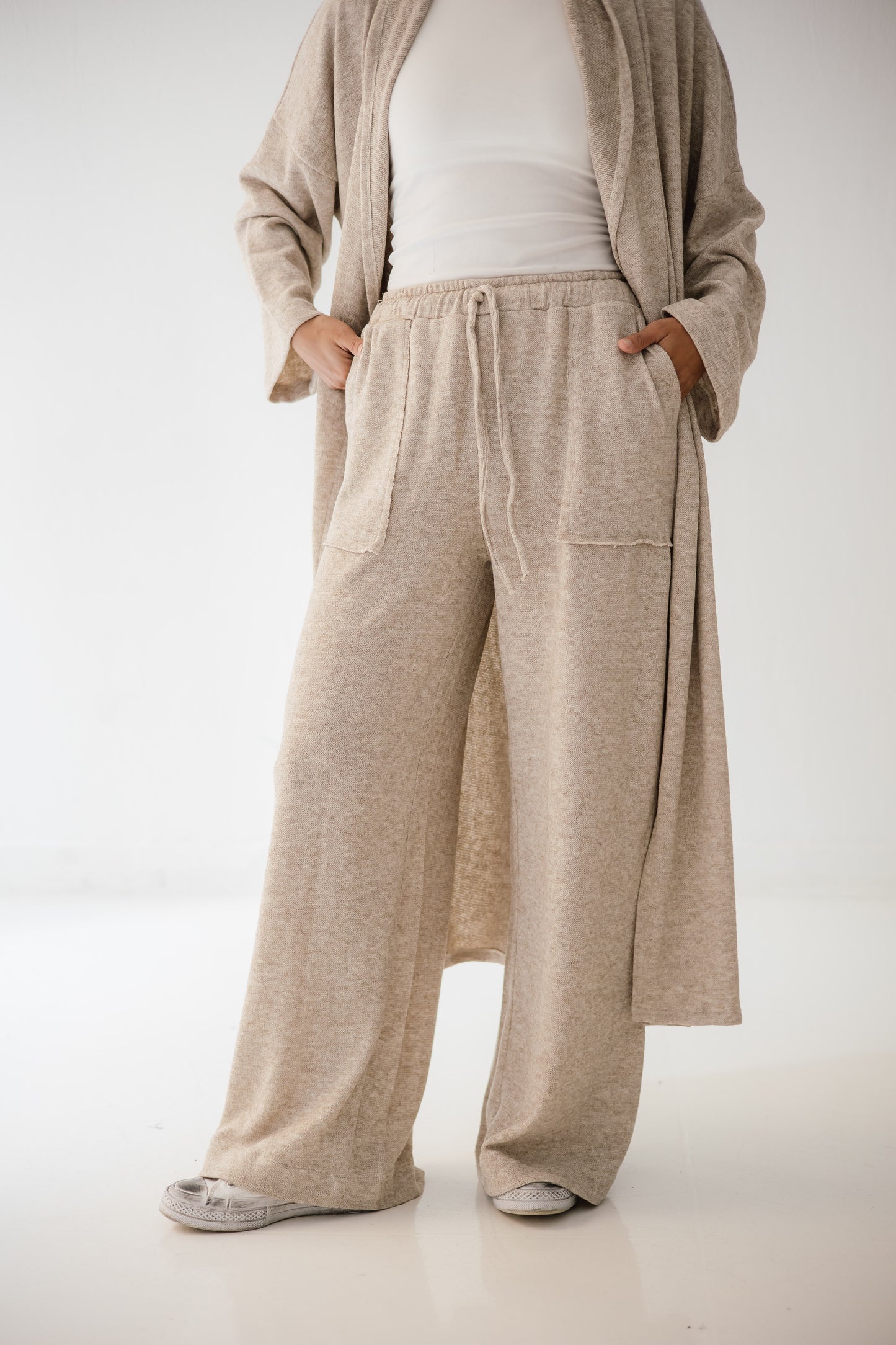 Unfinished Wool Set In Cafe