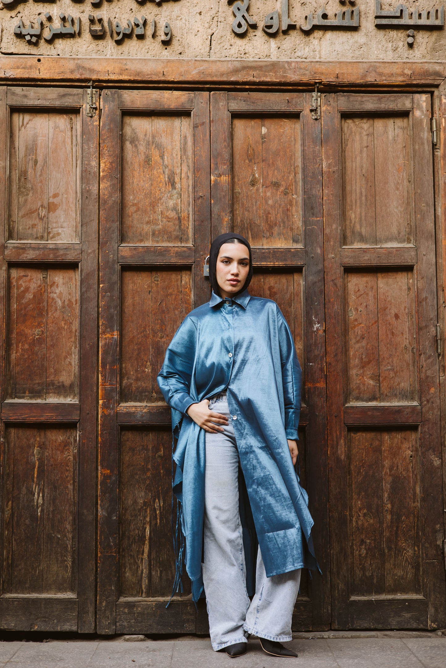 Long Fringes Kaftan In Tarkwaz