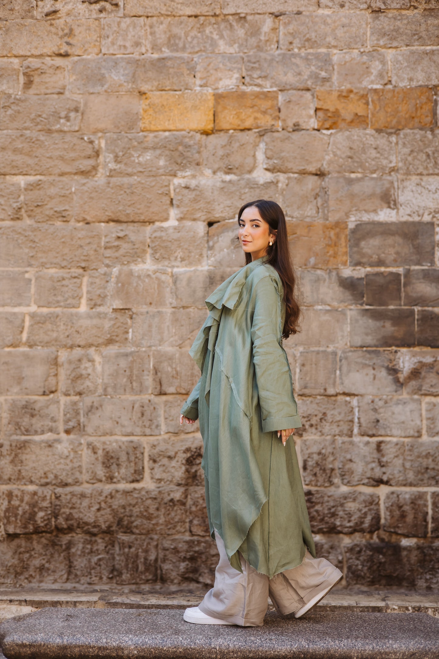 Tuck-it In Kimono In Olive