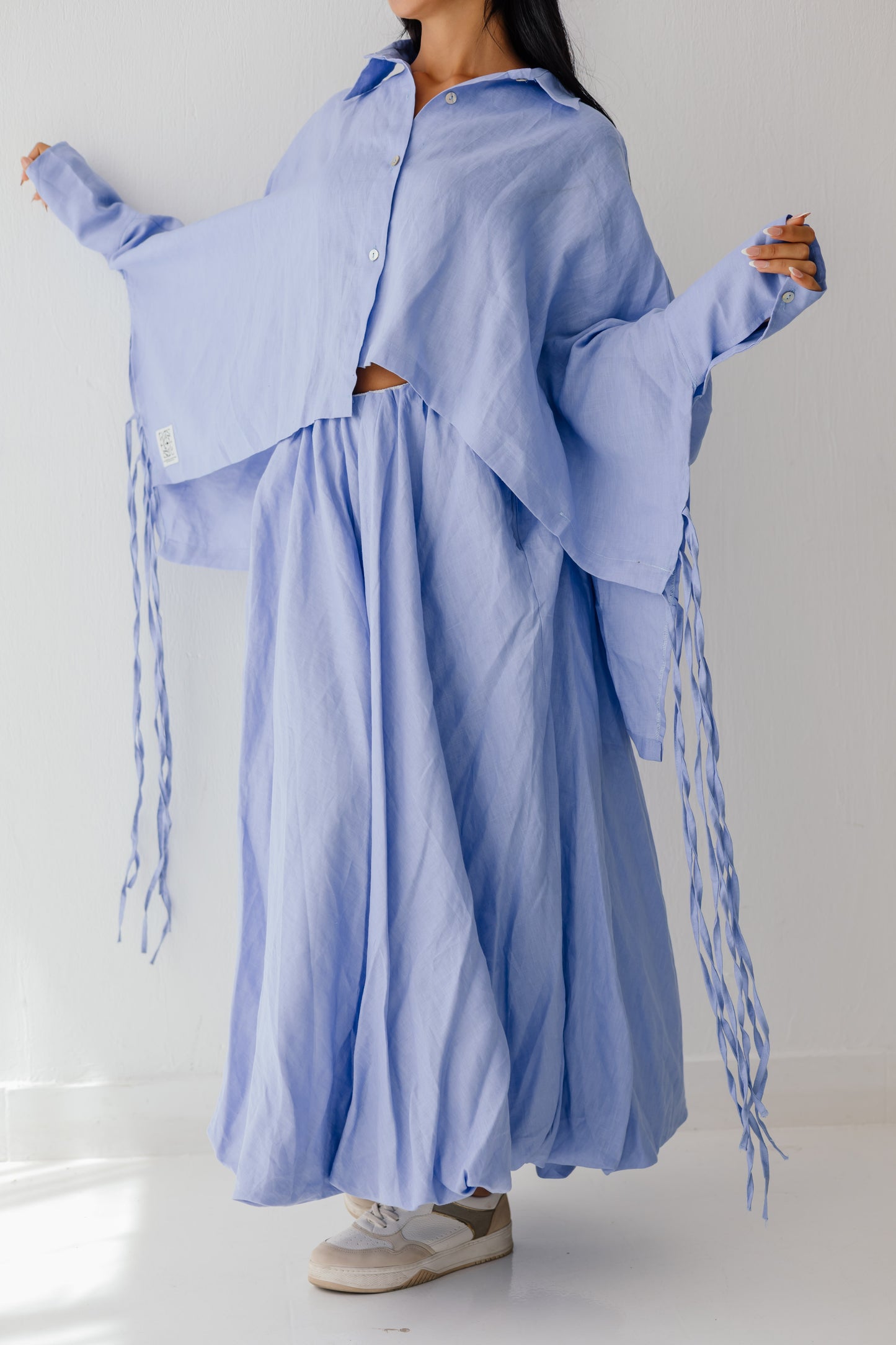 Balloon Skirt In blue