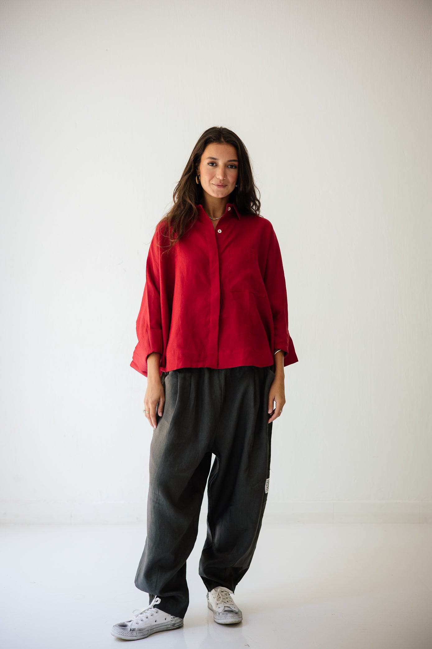 Balloon Pant In Dark-grey