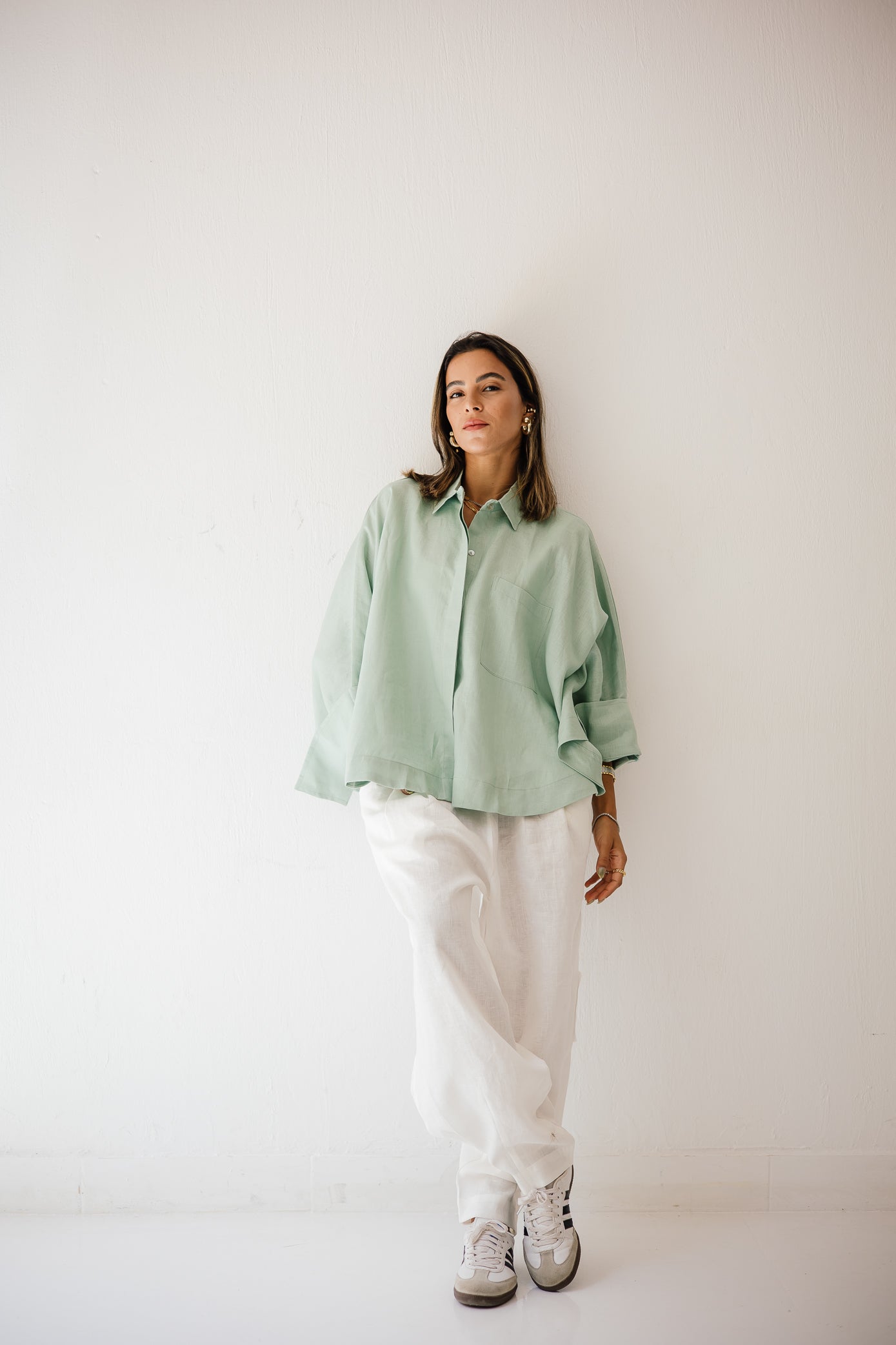 Butterfly Shirt In Mint