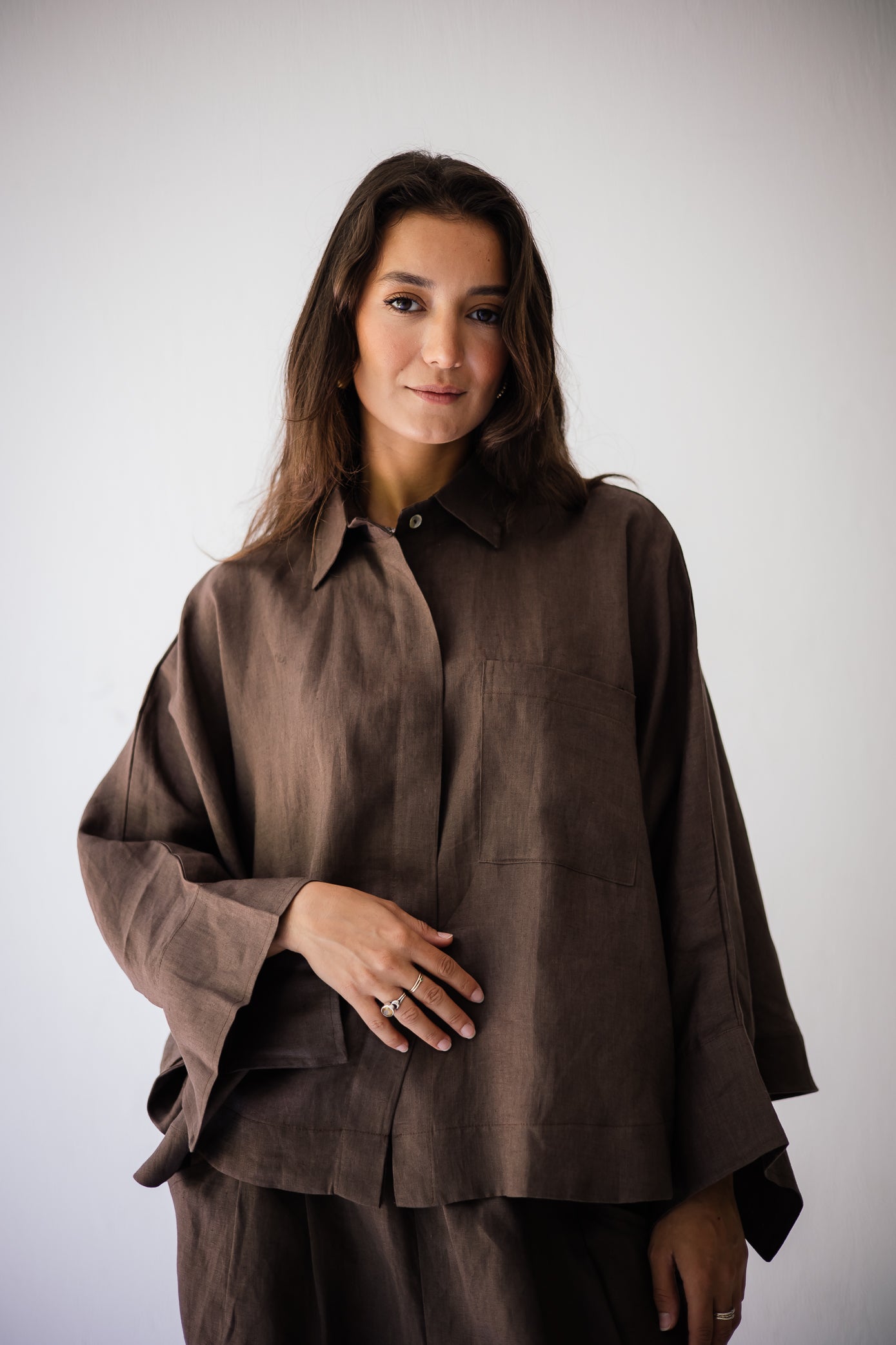 Butterfly Shirt In Brown