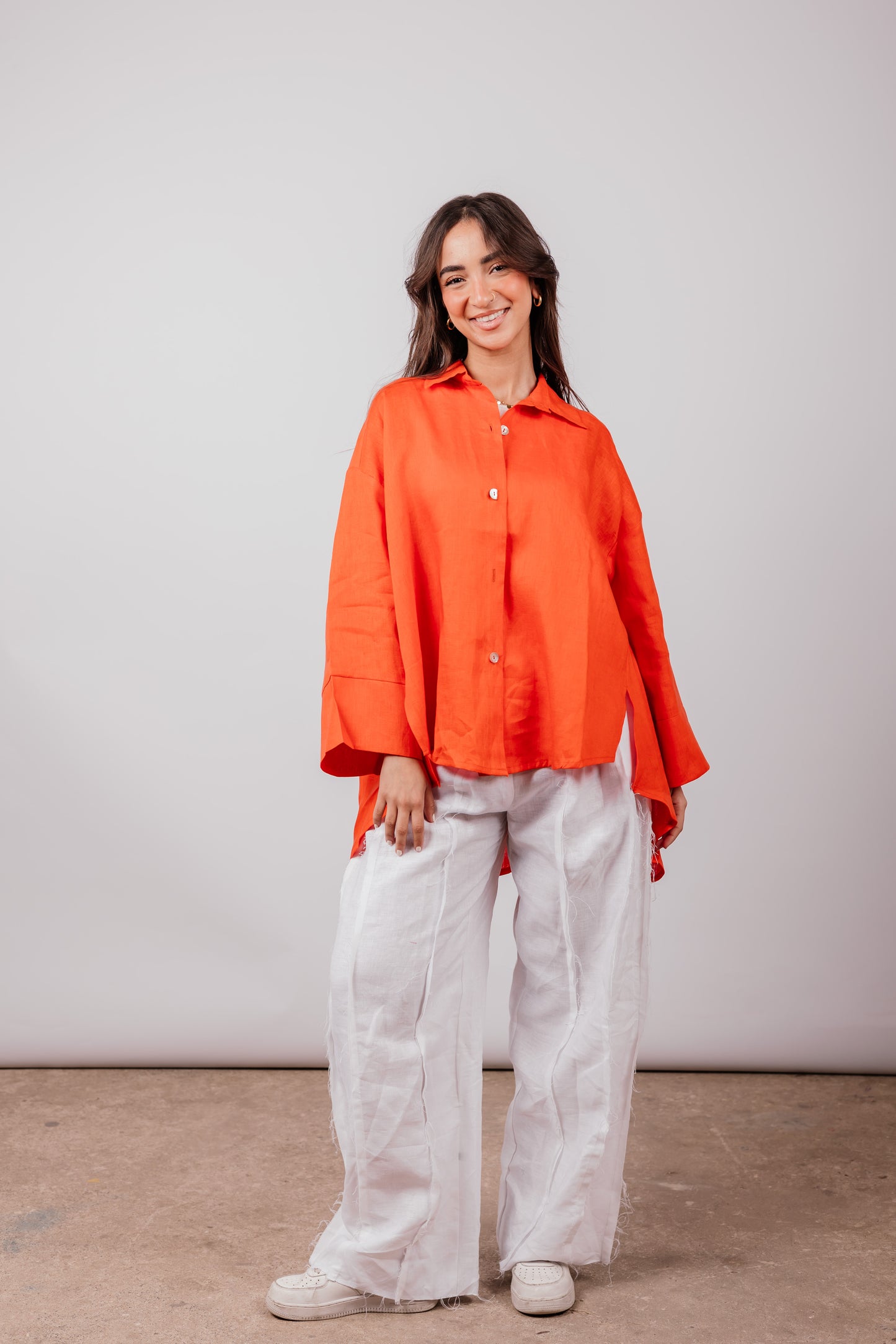 Basic Shirt In Orange