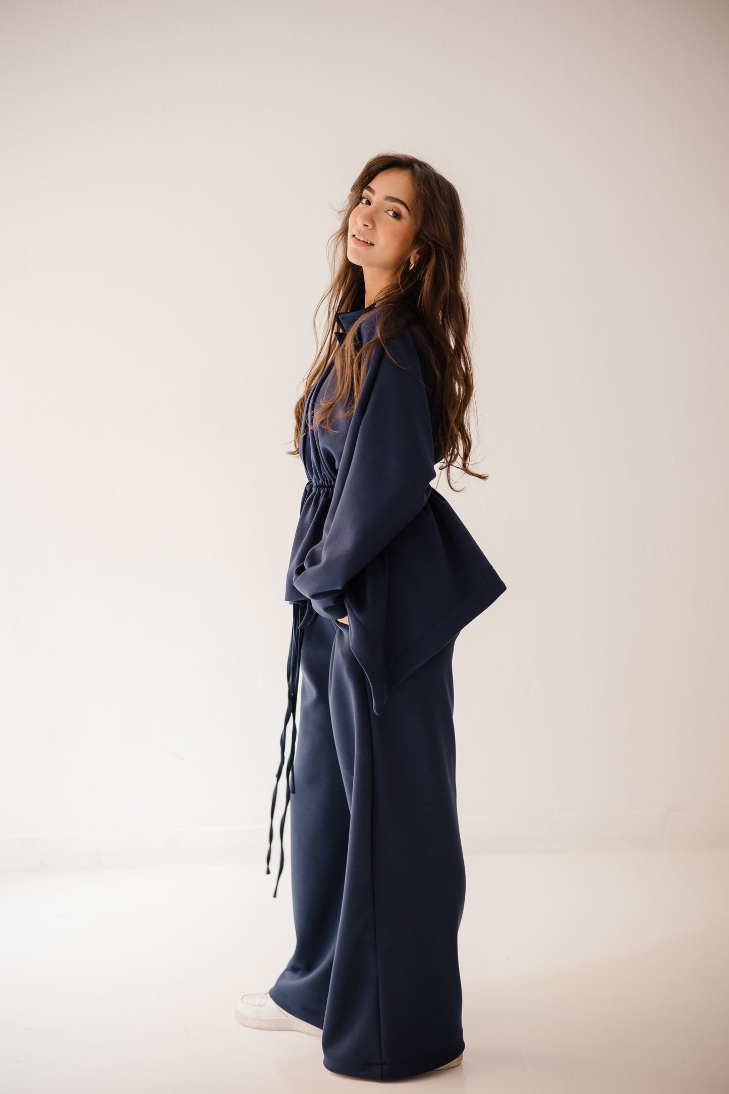Elastic Set In Navy-blue