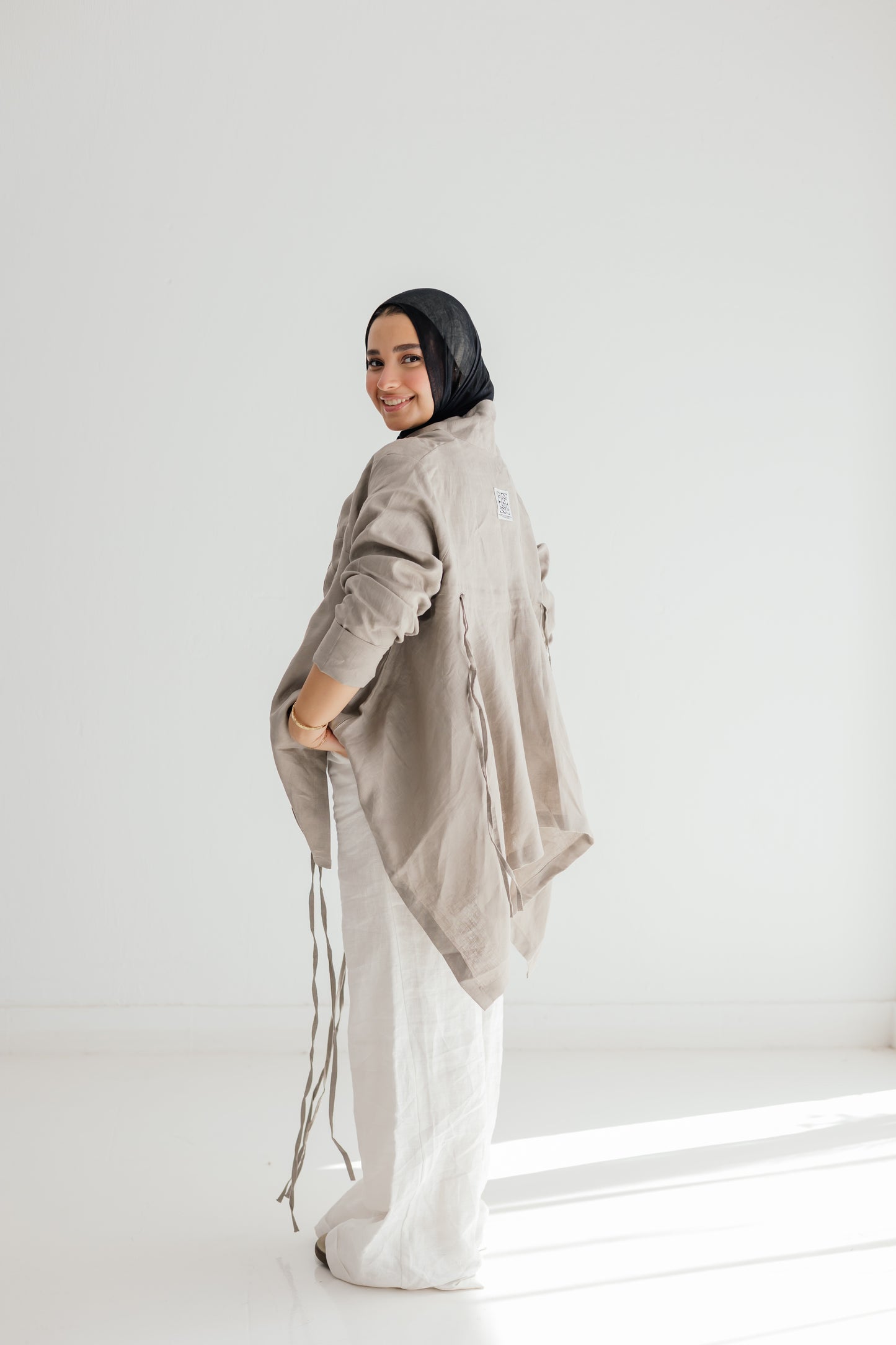 Elastic Kimono In Griesh