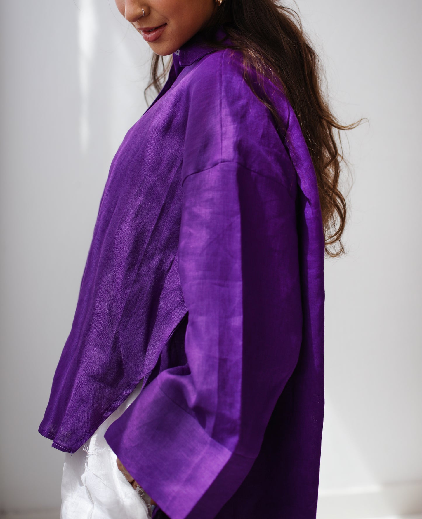 Basic Shirt In Purple
