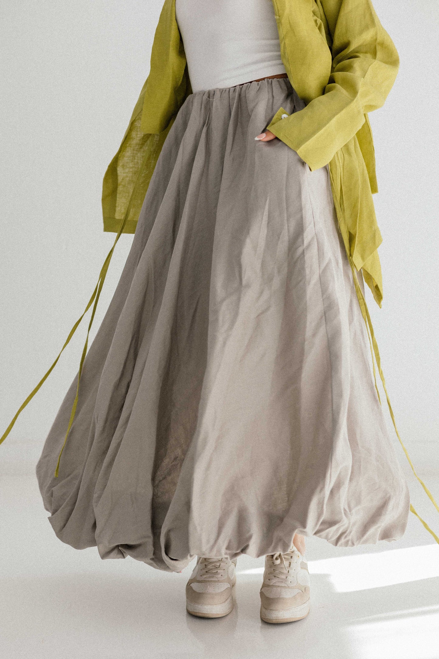Balloon Skirt In Griesh