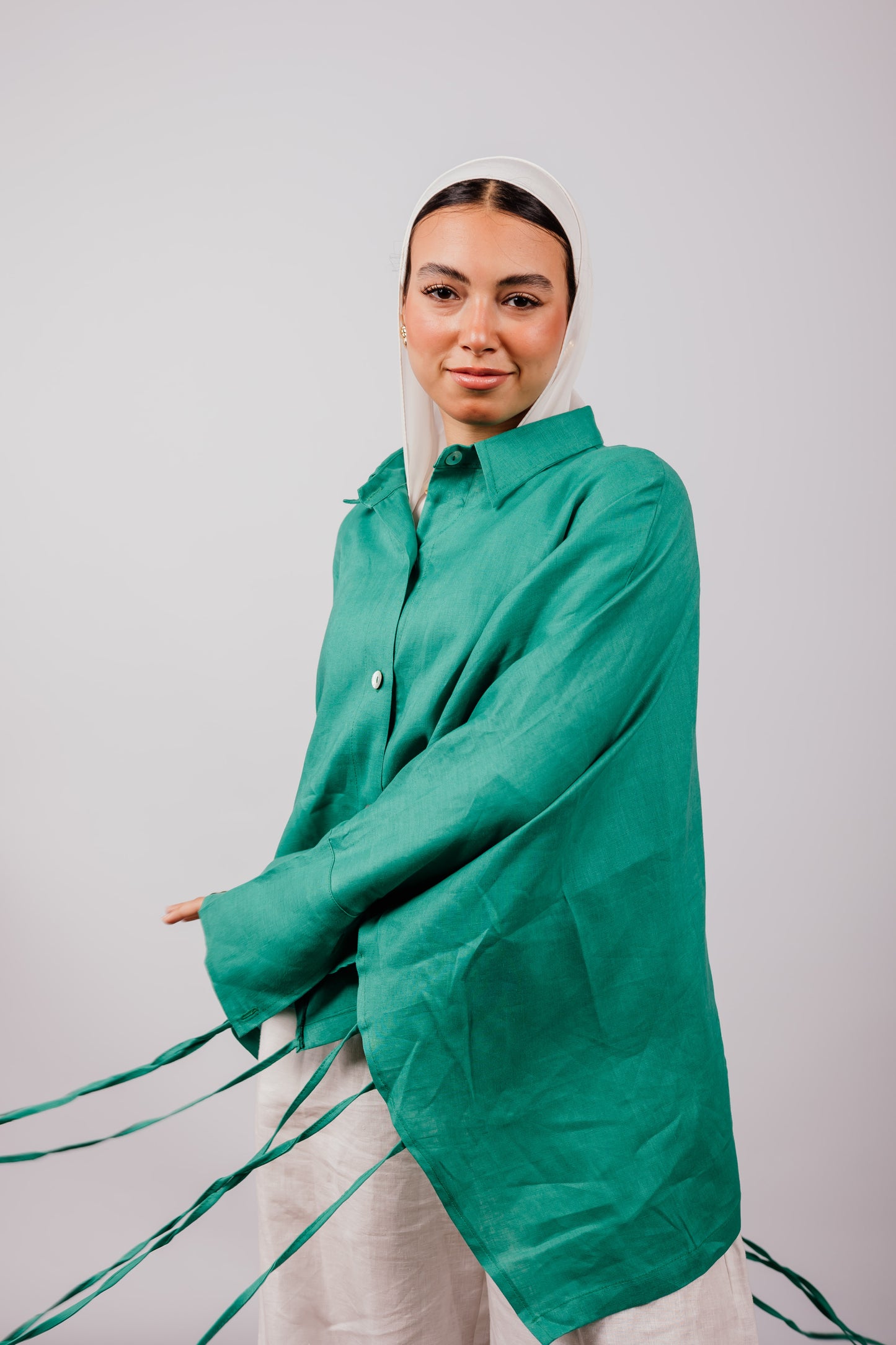 Fringes Shirt In Green