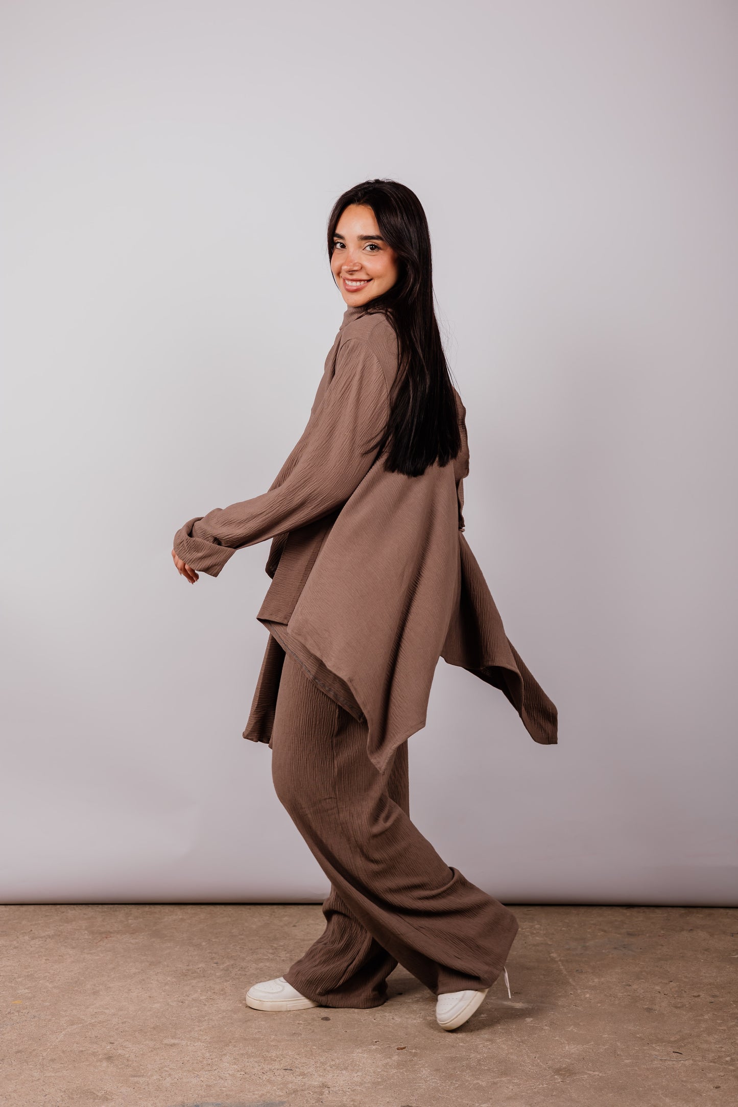 Crushed Set In Brown