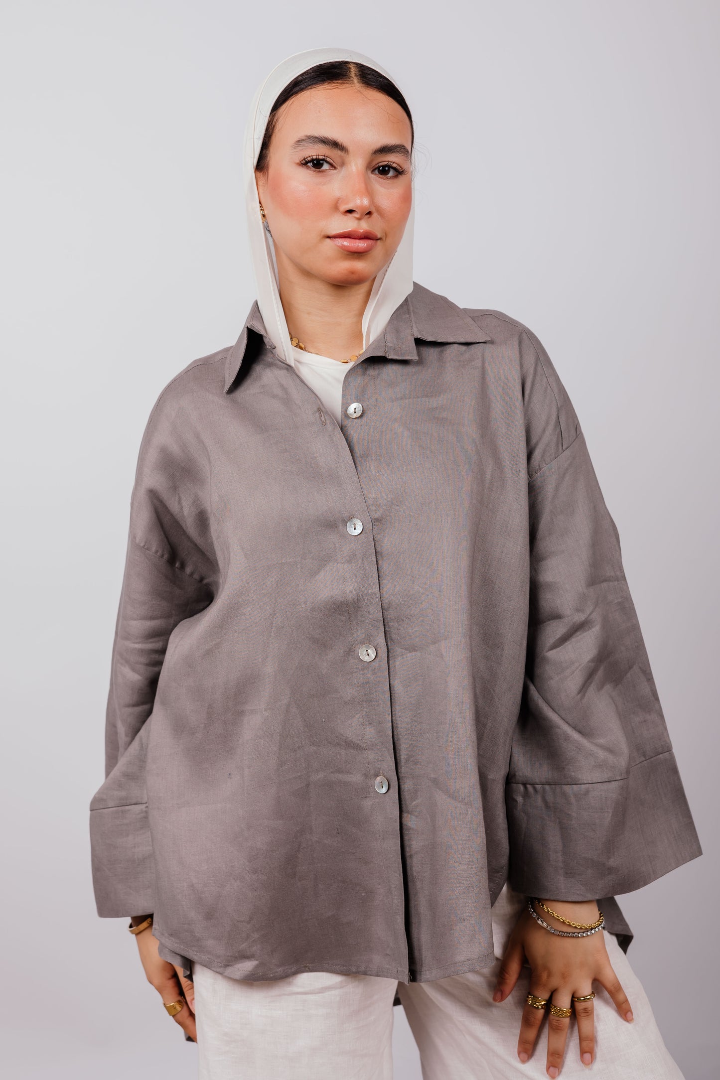 Basic Shirt In Grey
