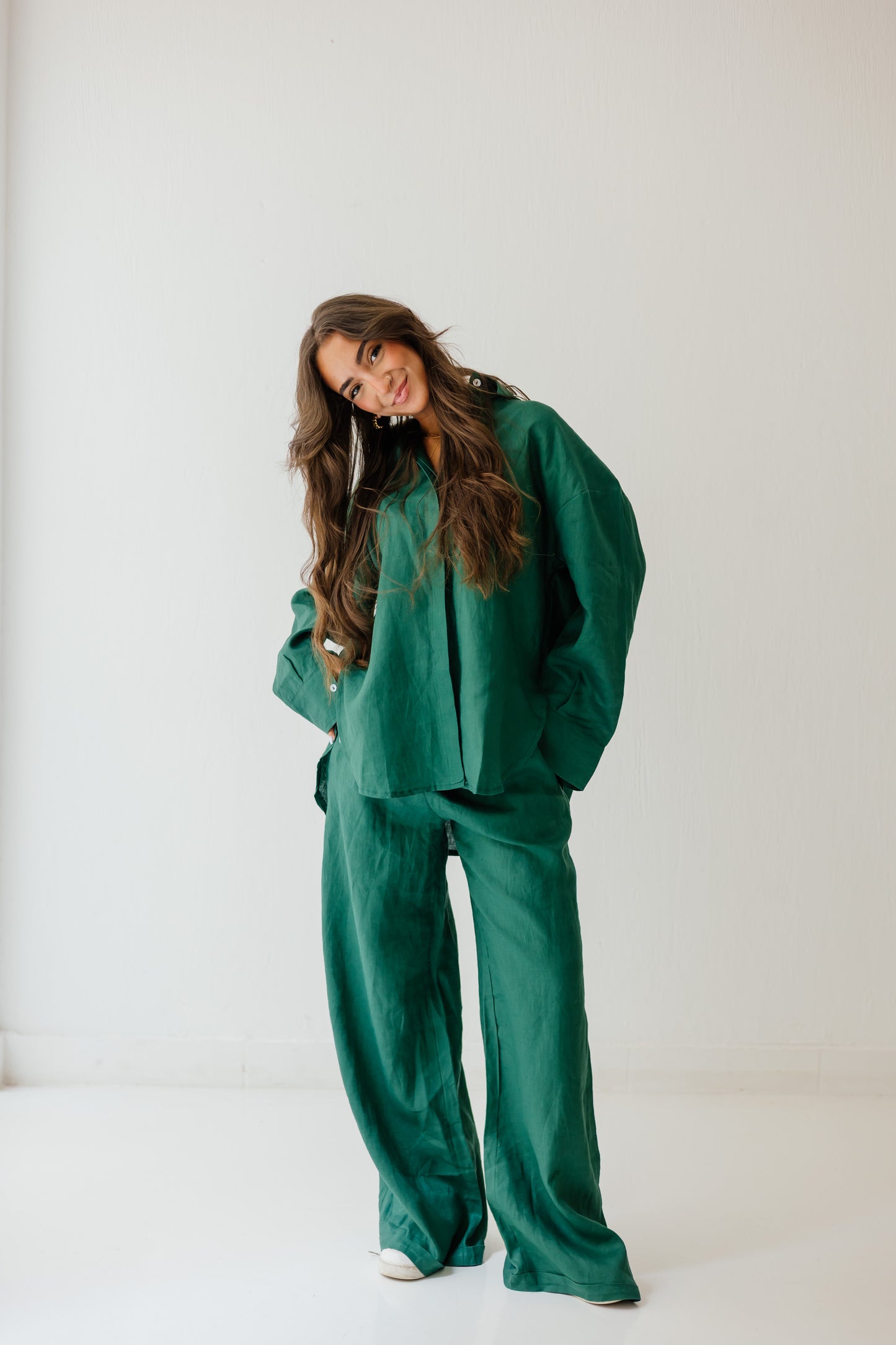 Basic Pant In Dark-green
