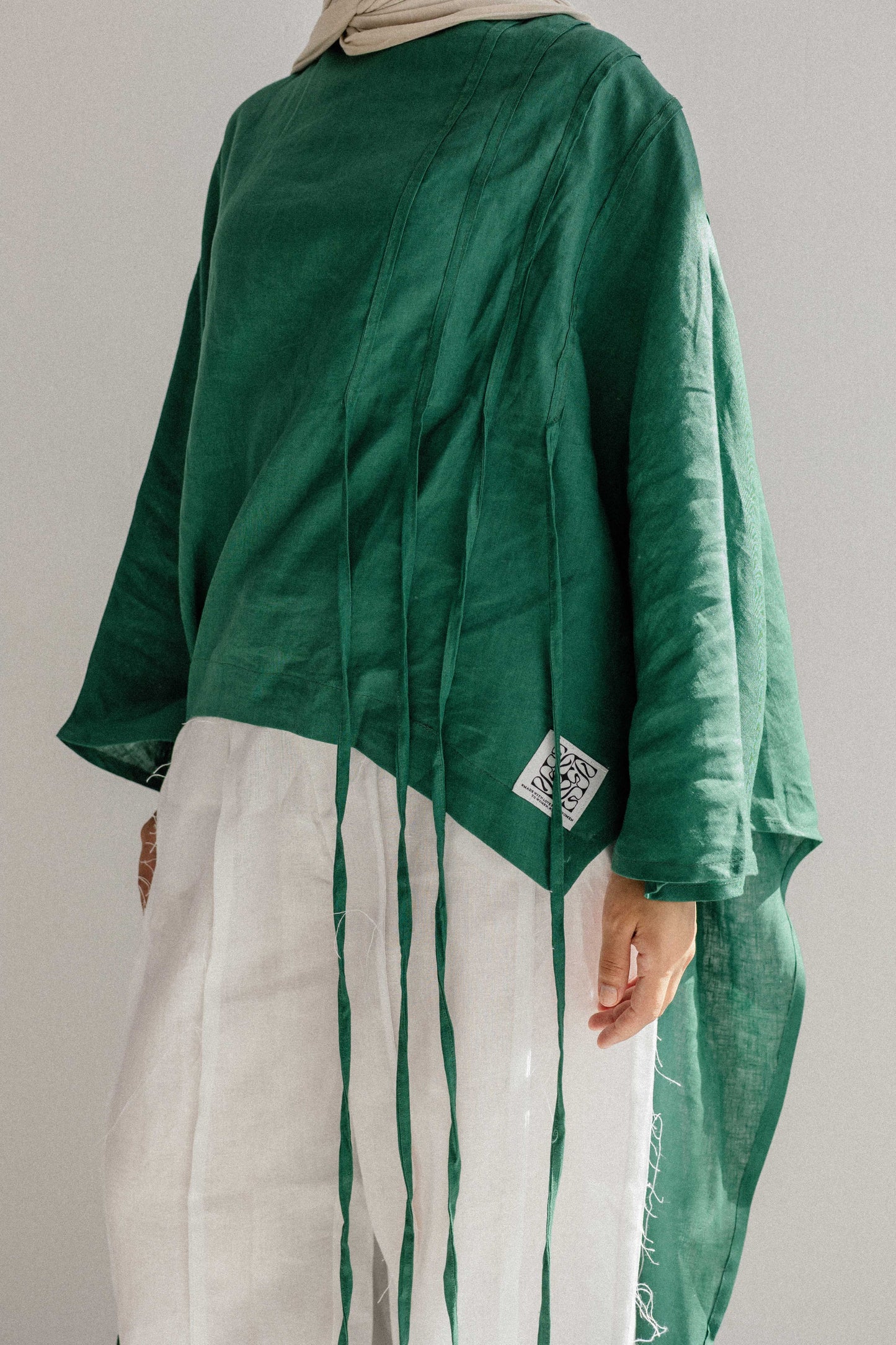 Side To Side Top In Dark Green