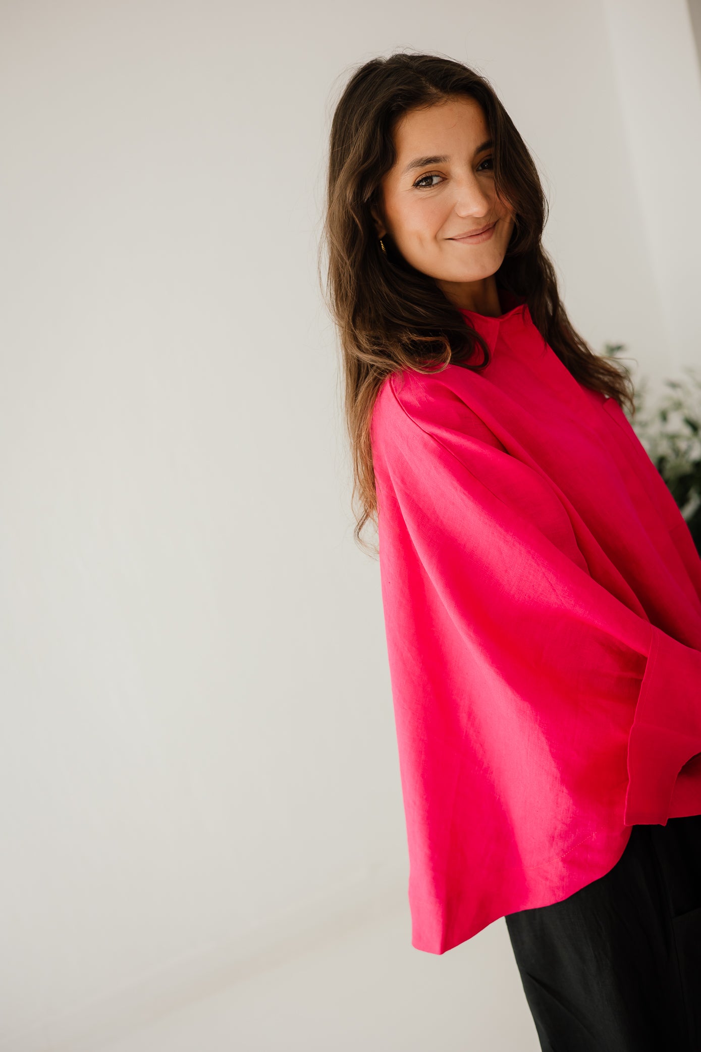 Butterfly Shirt In Fuchsia
