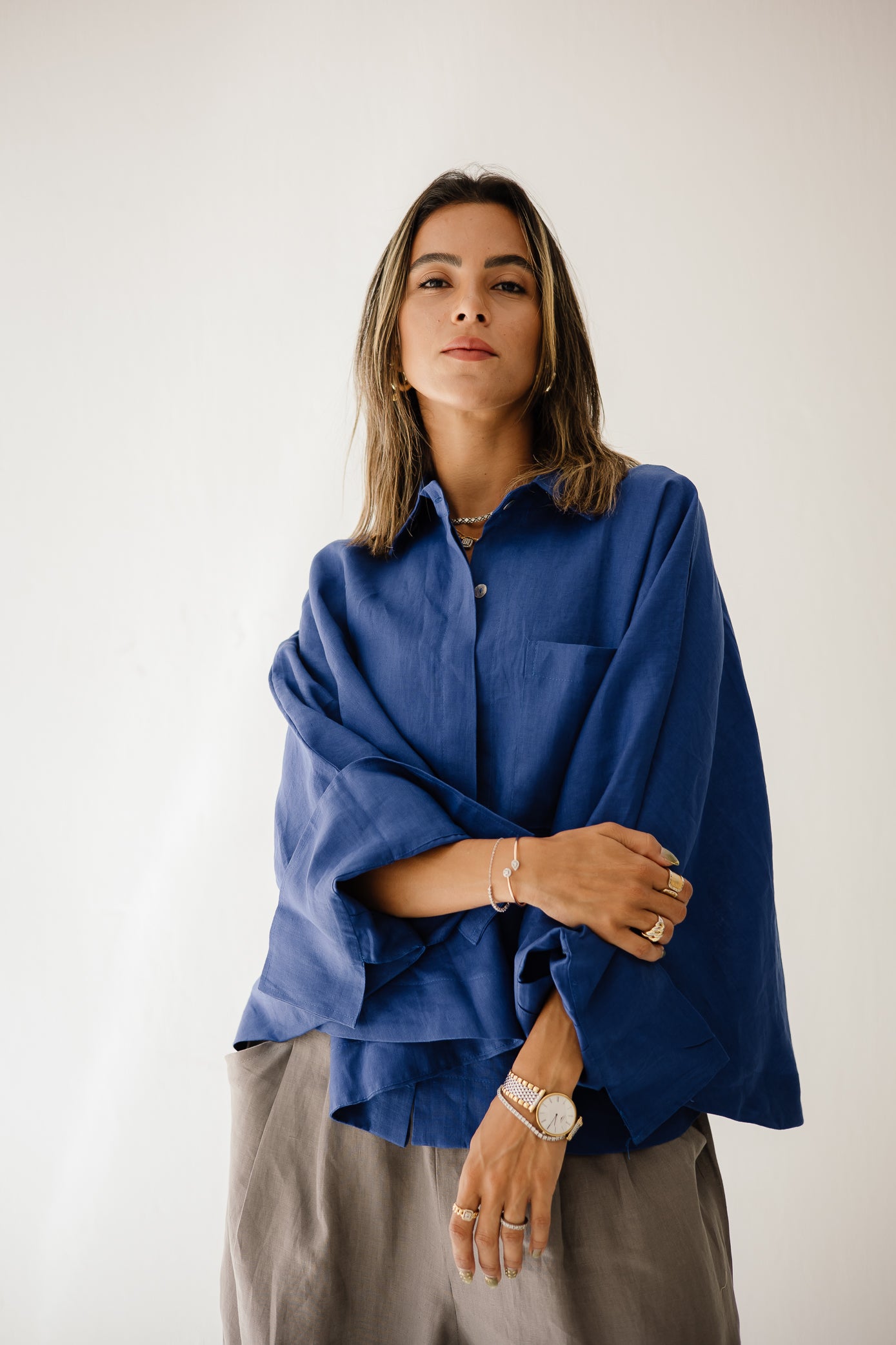 Butterfly Shirt In Royal Blue
