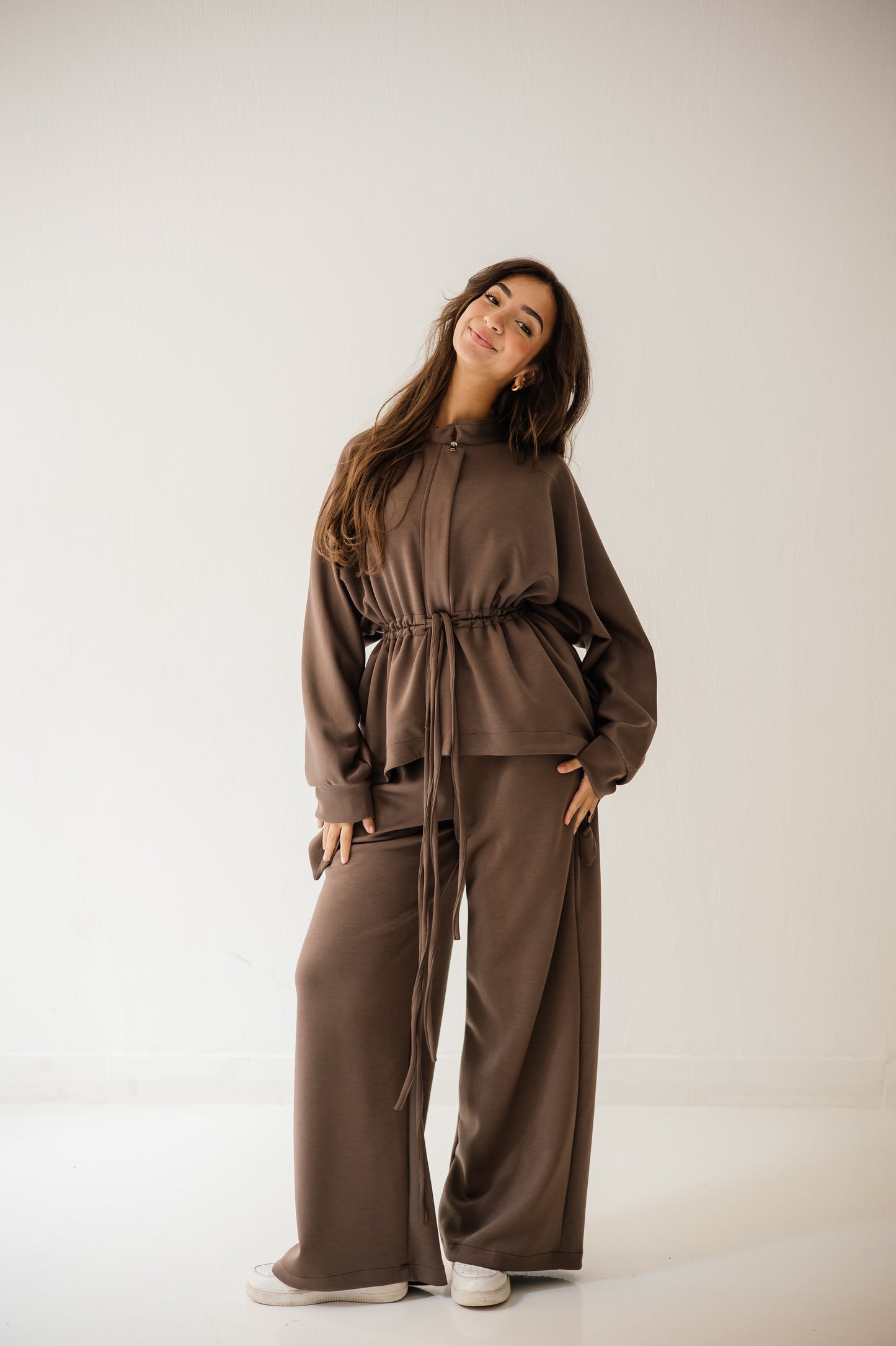 Elastic Set In Brown