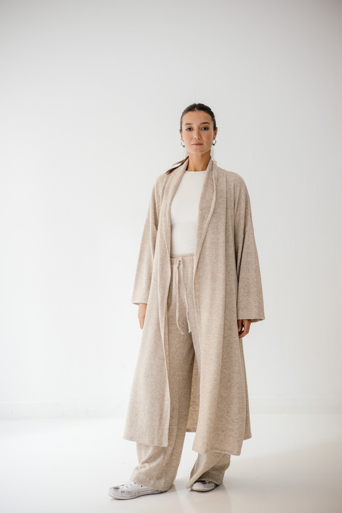 Unfinished Wool Set In Cafe