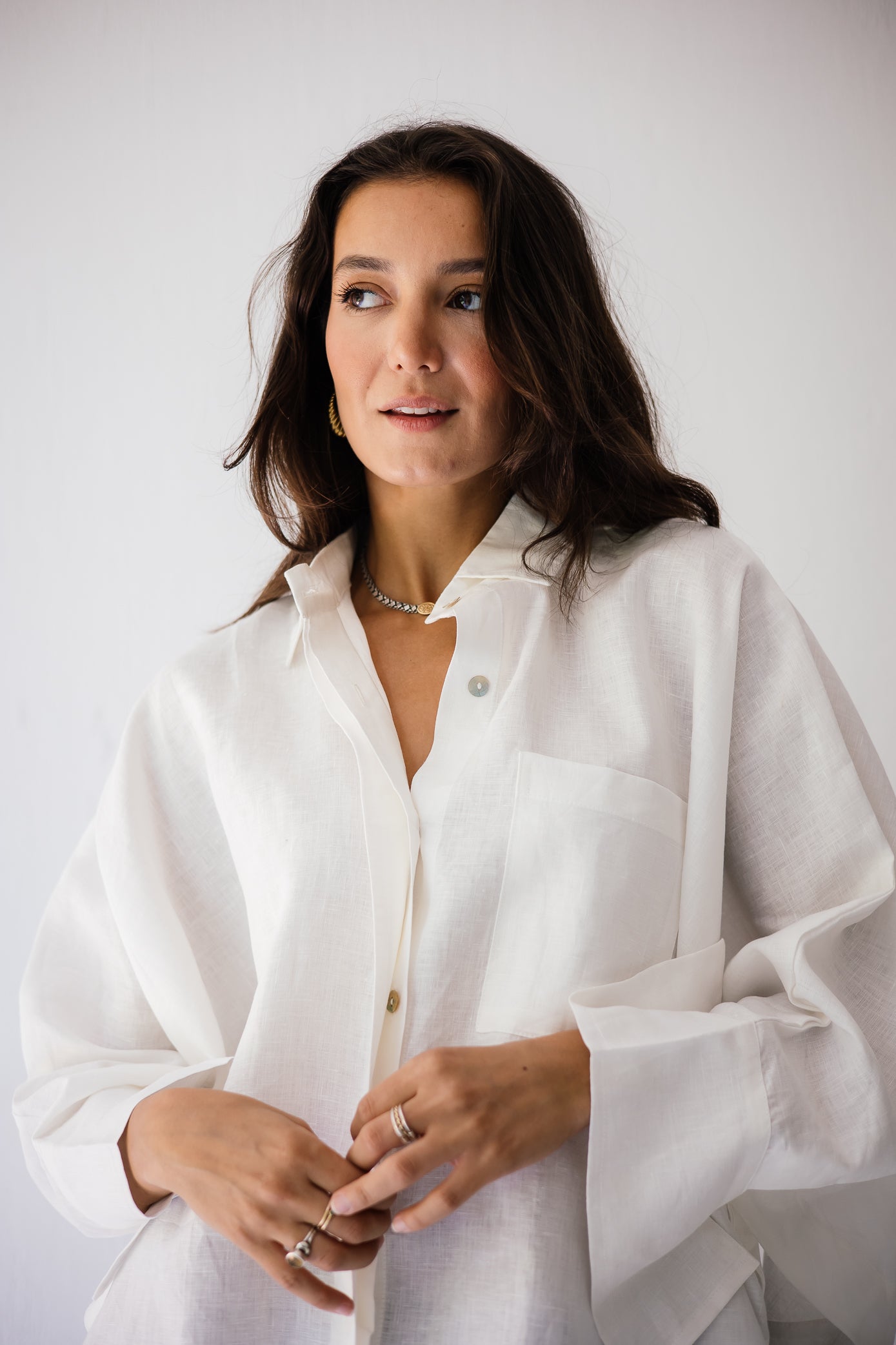 Butterfly Shirt In White