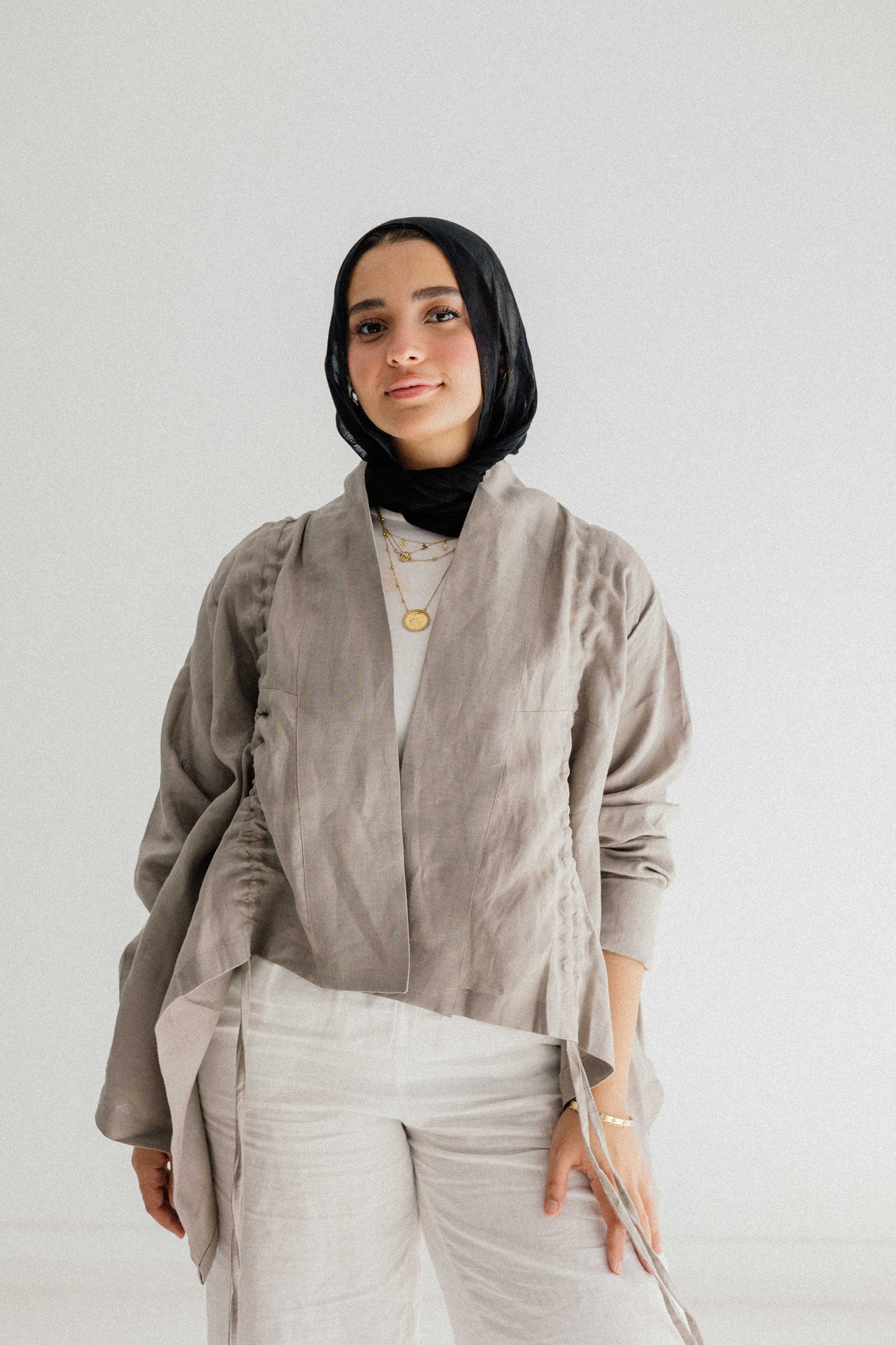 Elastic Kimono In Griesh
