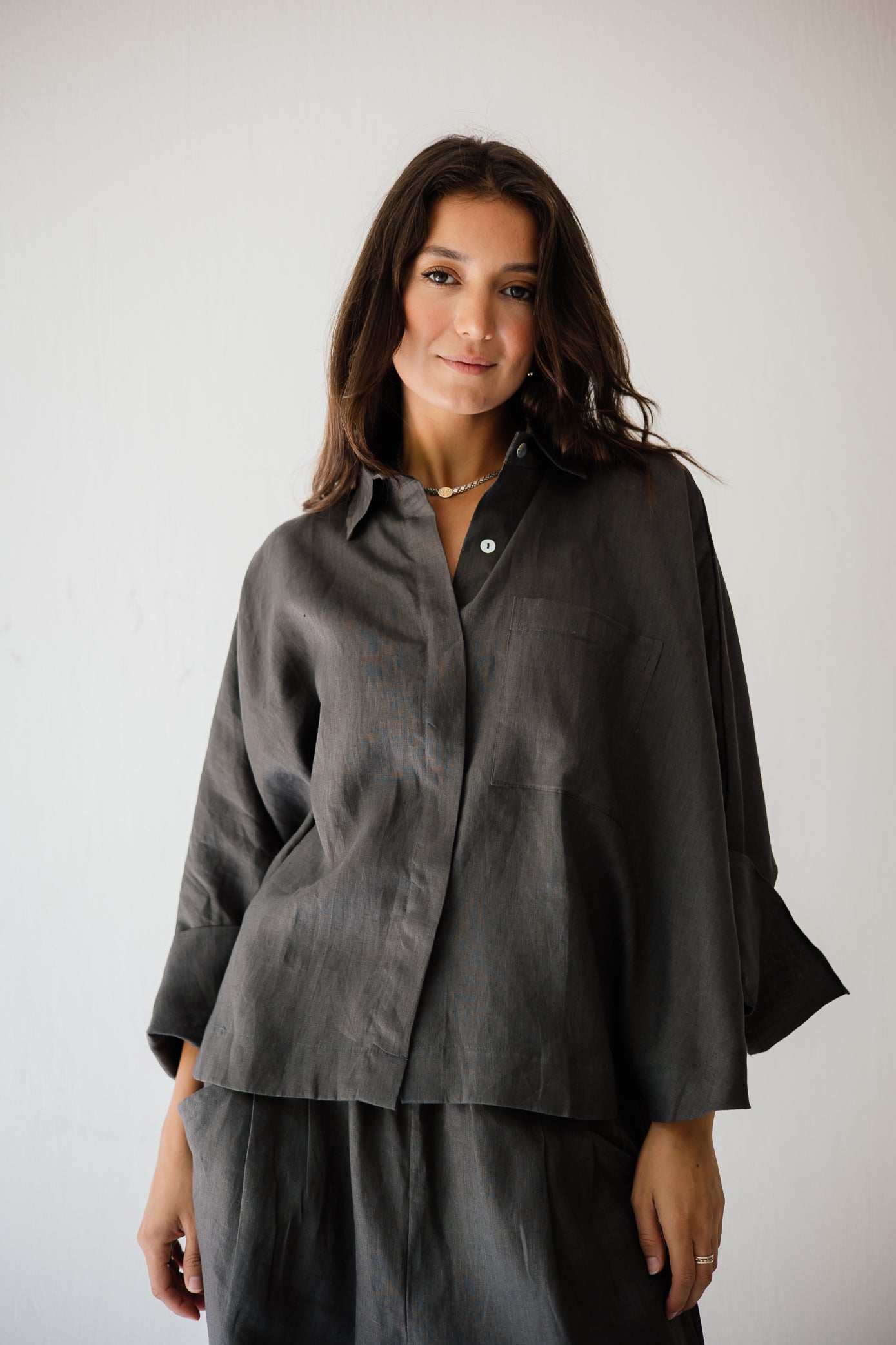 Butterfly Shirt In Dark-grey
