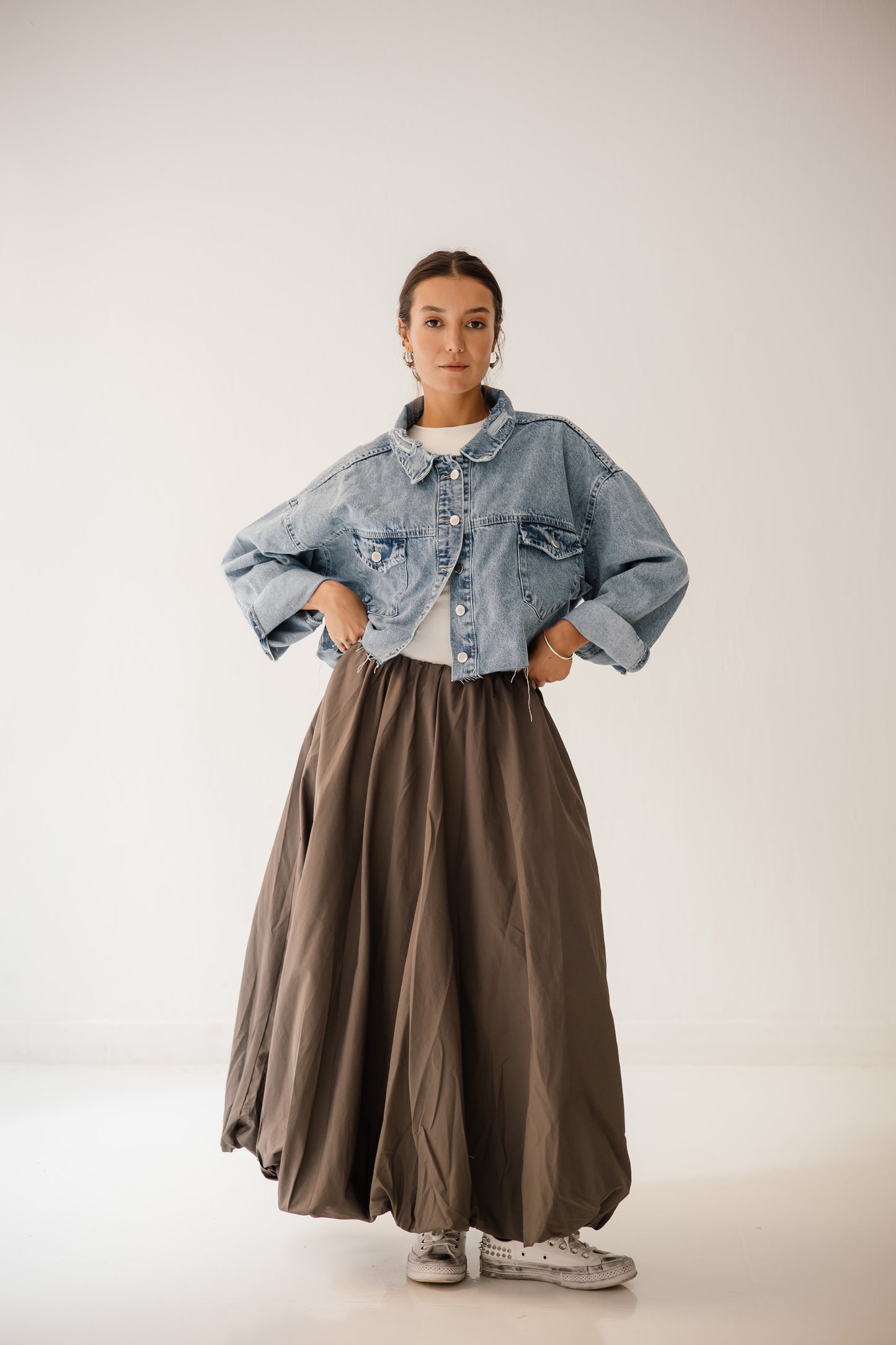 Balloon Skirt In Griesh