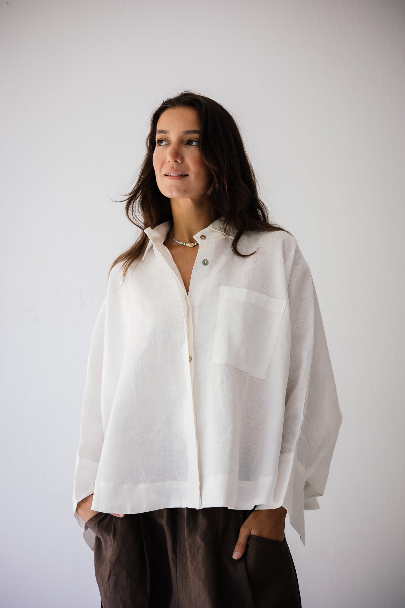 Butterfly Shirt In White