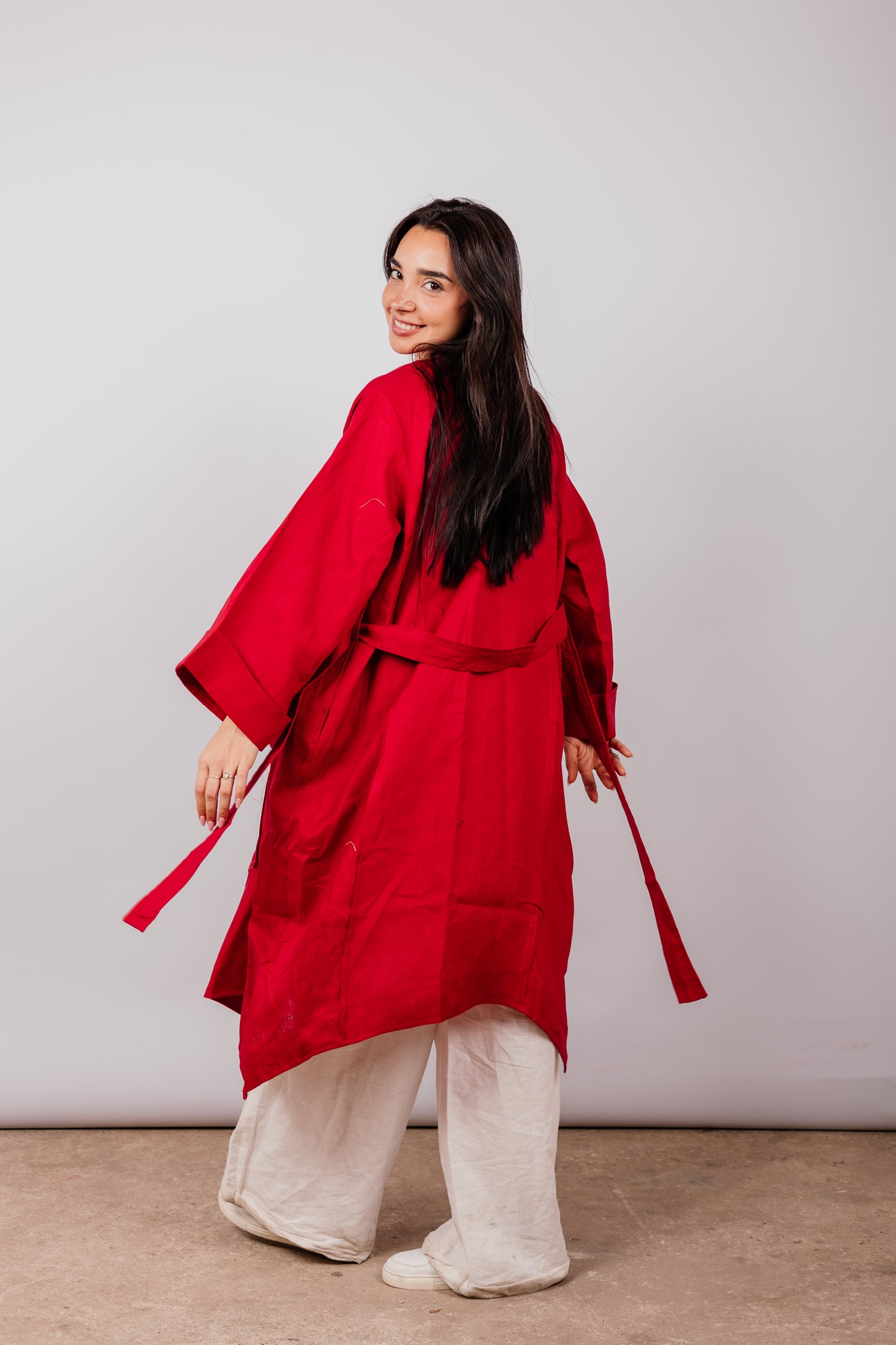 Basic Kimono In Red