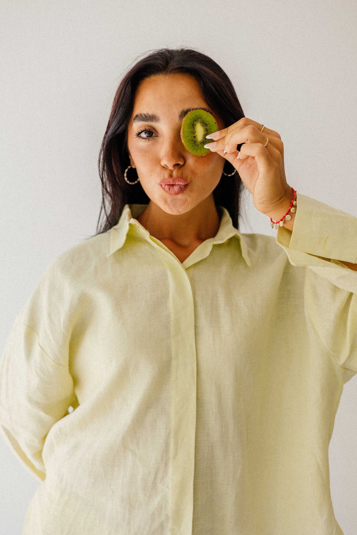 Daily Linen Shirt In Butter-lemon