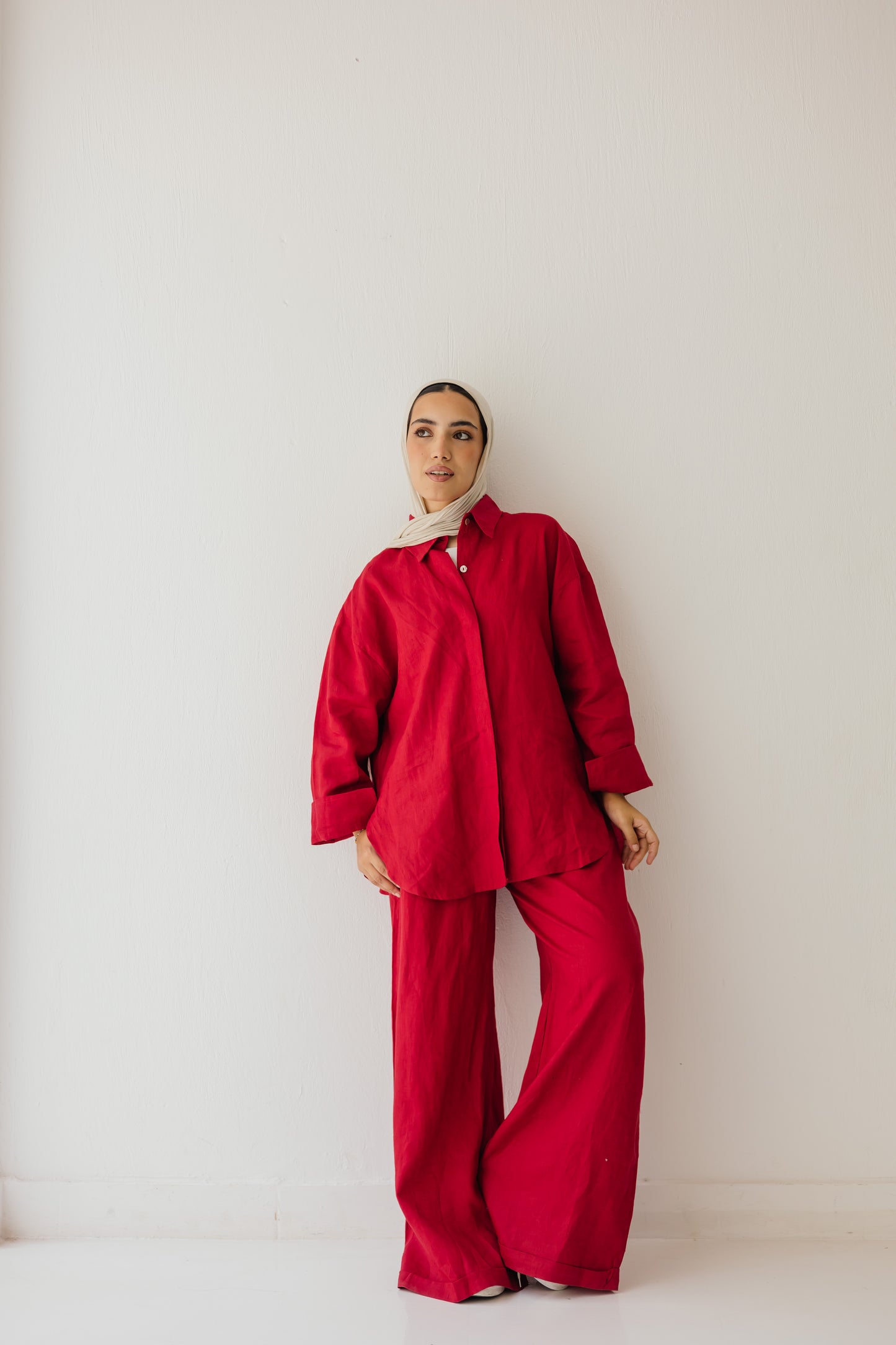 Basic Pant In Red