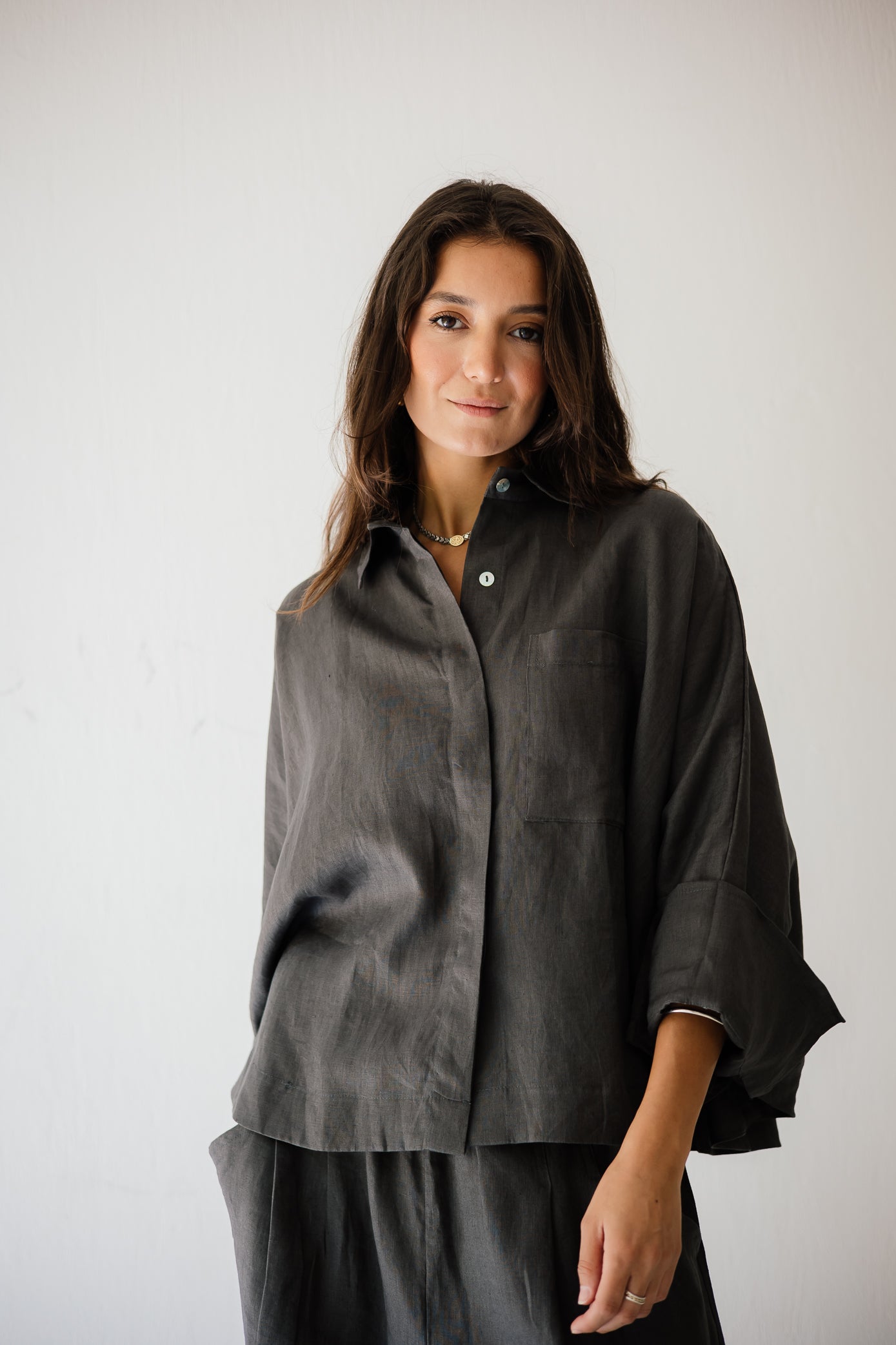 Butterfly Shirt In Dark-grey
