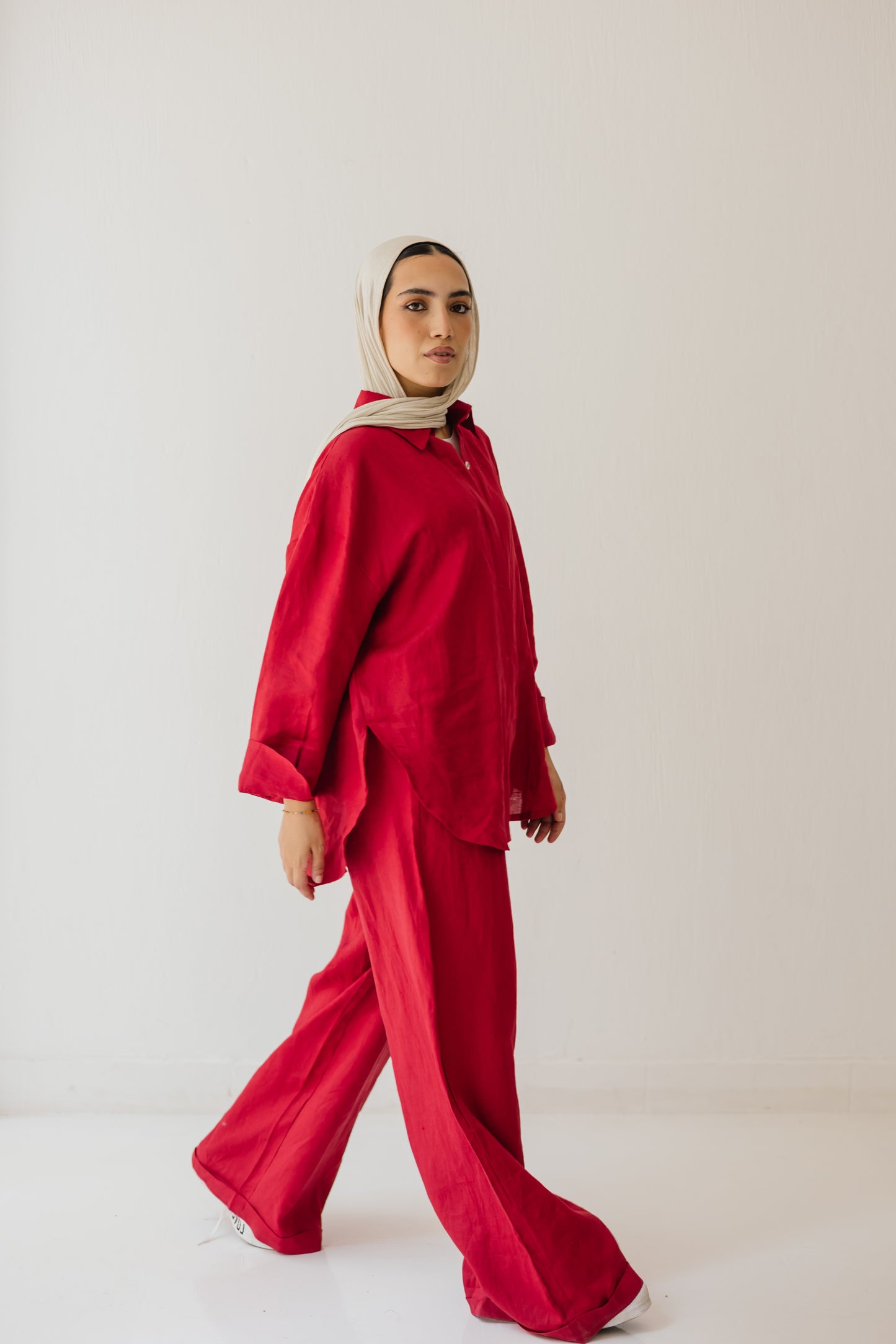 Basic Pant In Red
