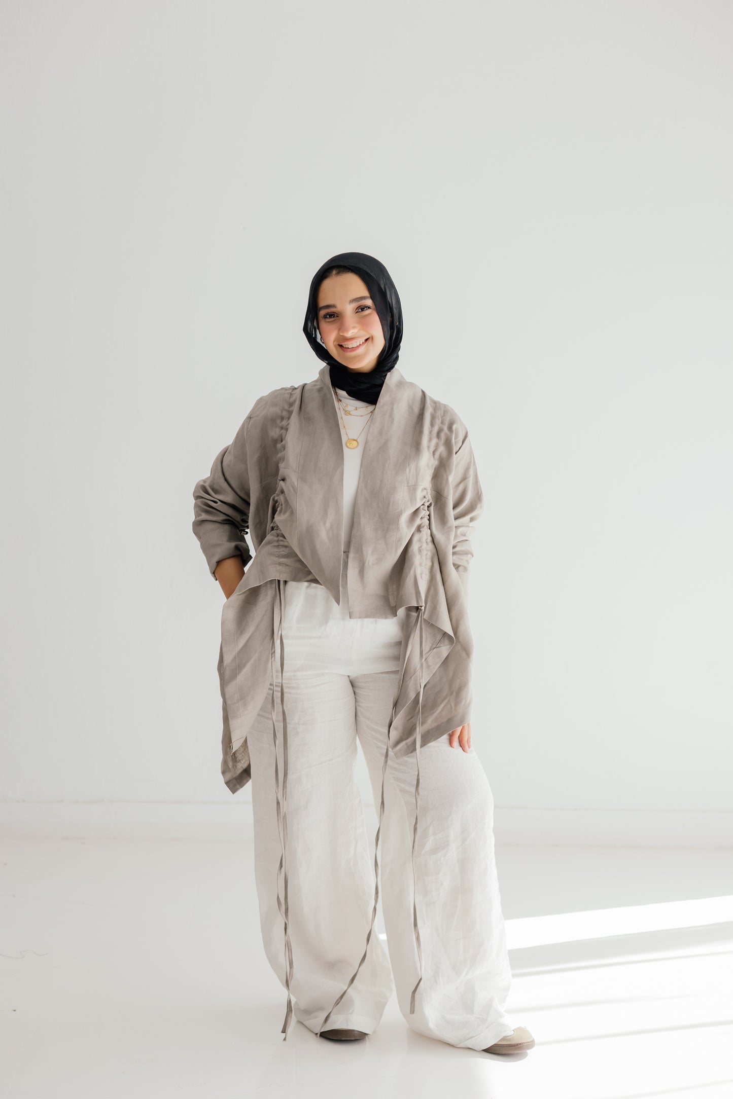 Elastic Kimono In Griesh