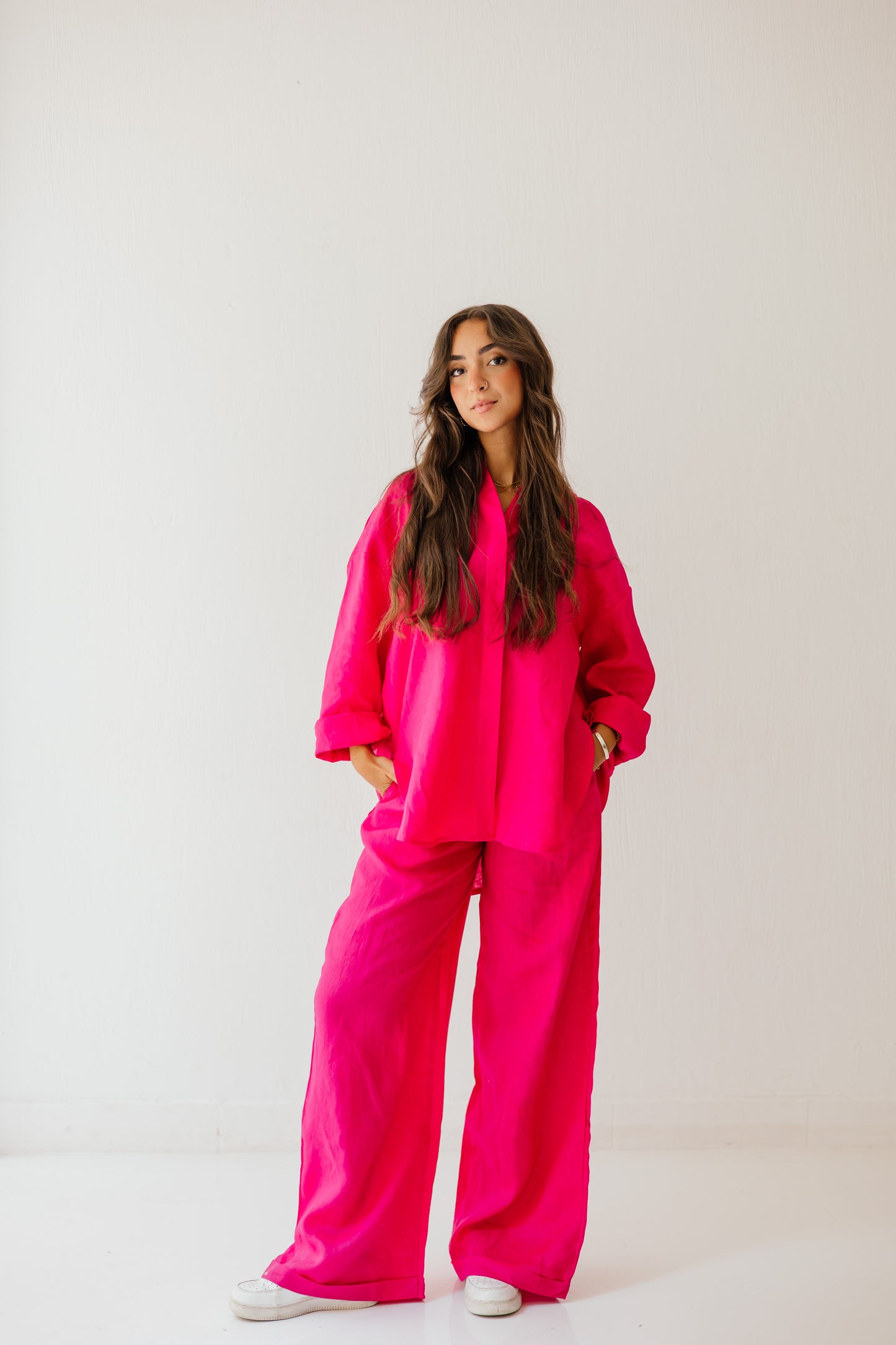 Basic Pant In Fuchsia