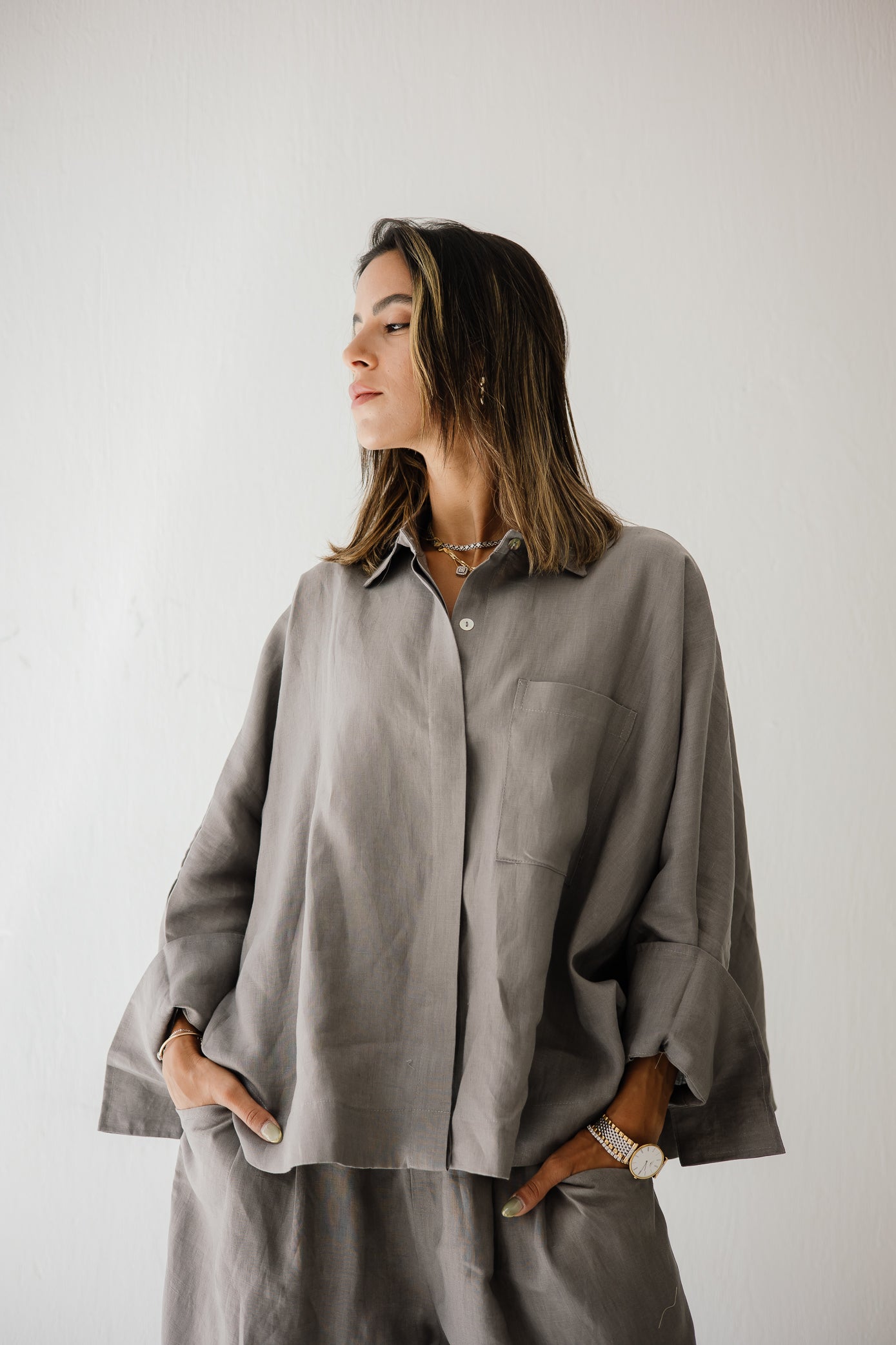 Butterfly Shirt In Grey