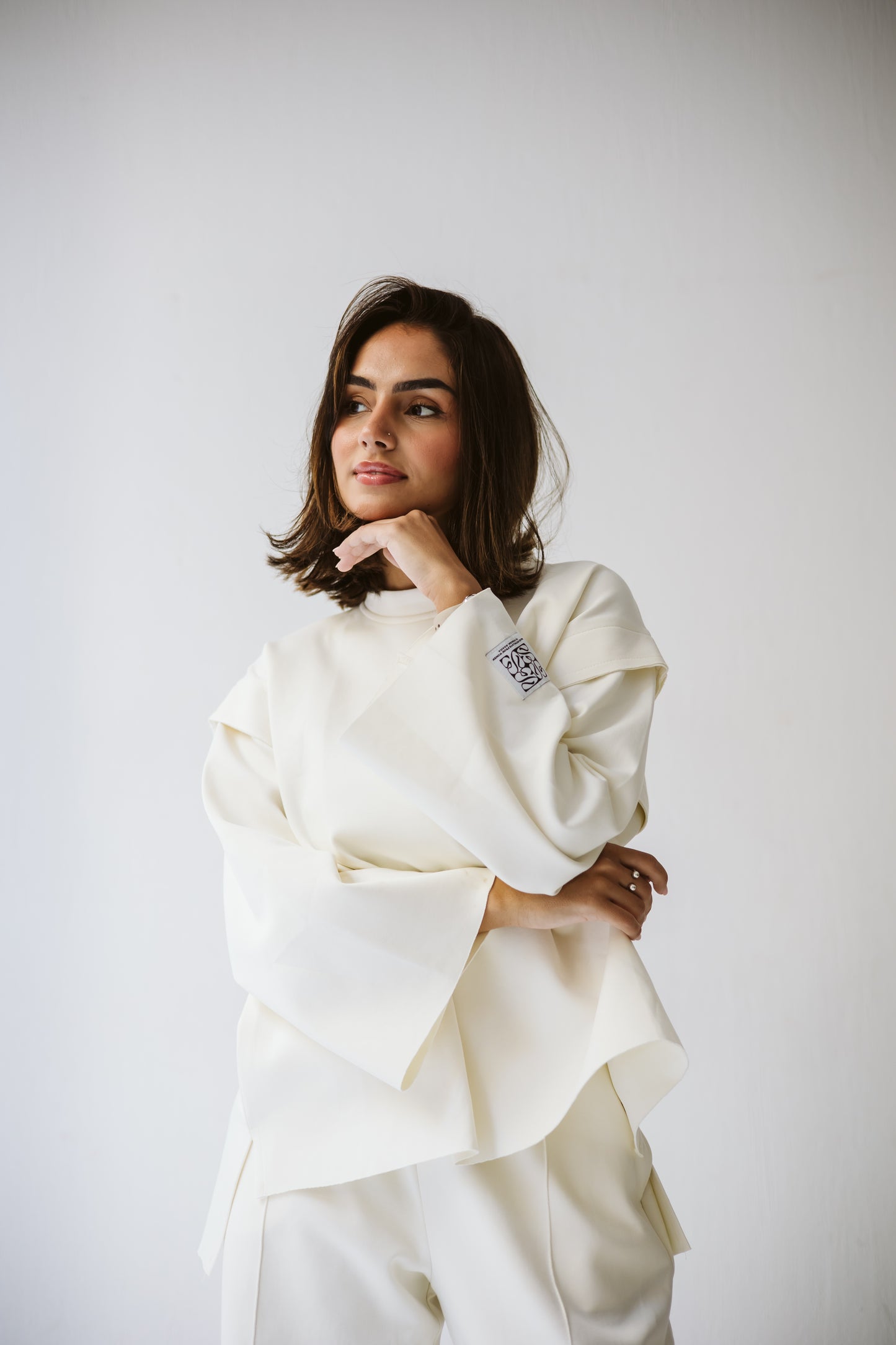 Cotton basic set in off-white