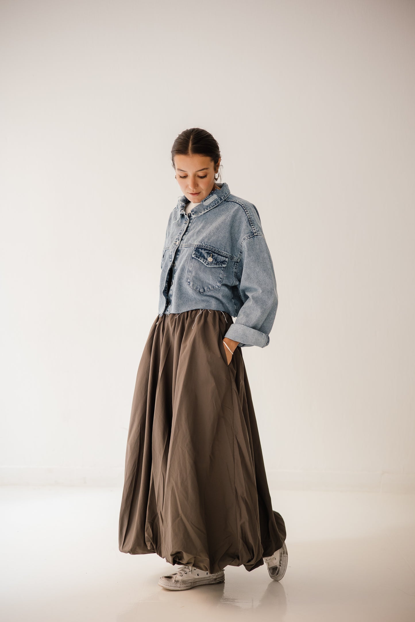 Balloon Skirt In Griesh