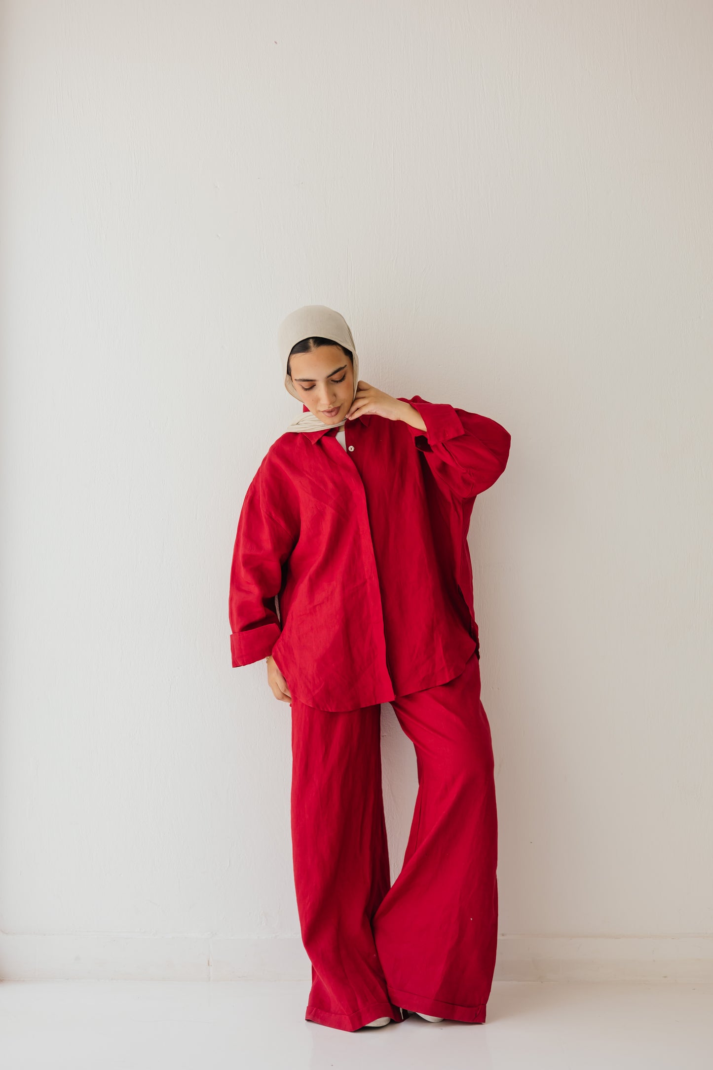 Basic Pant In Red