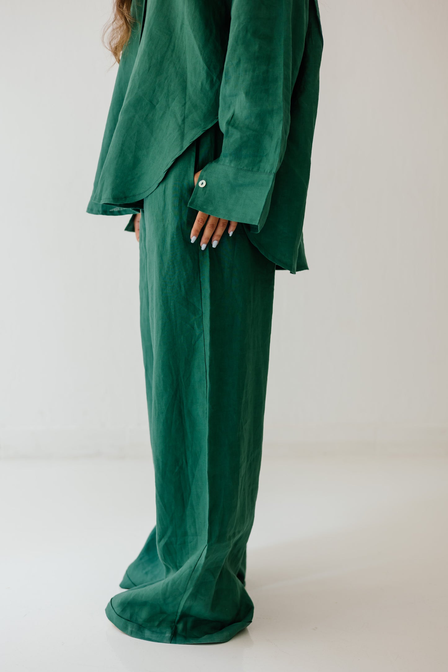 Basic Pant In Dark-green