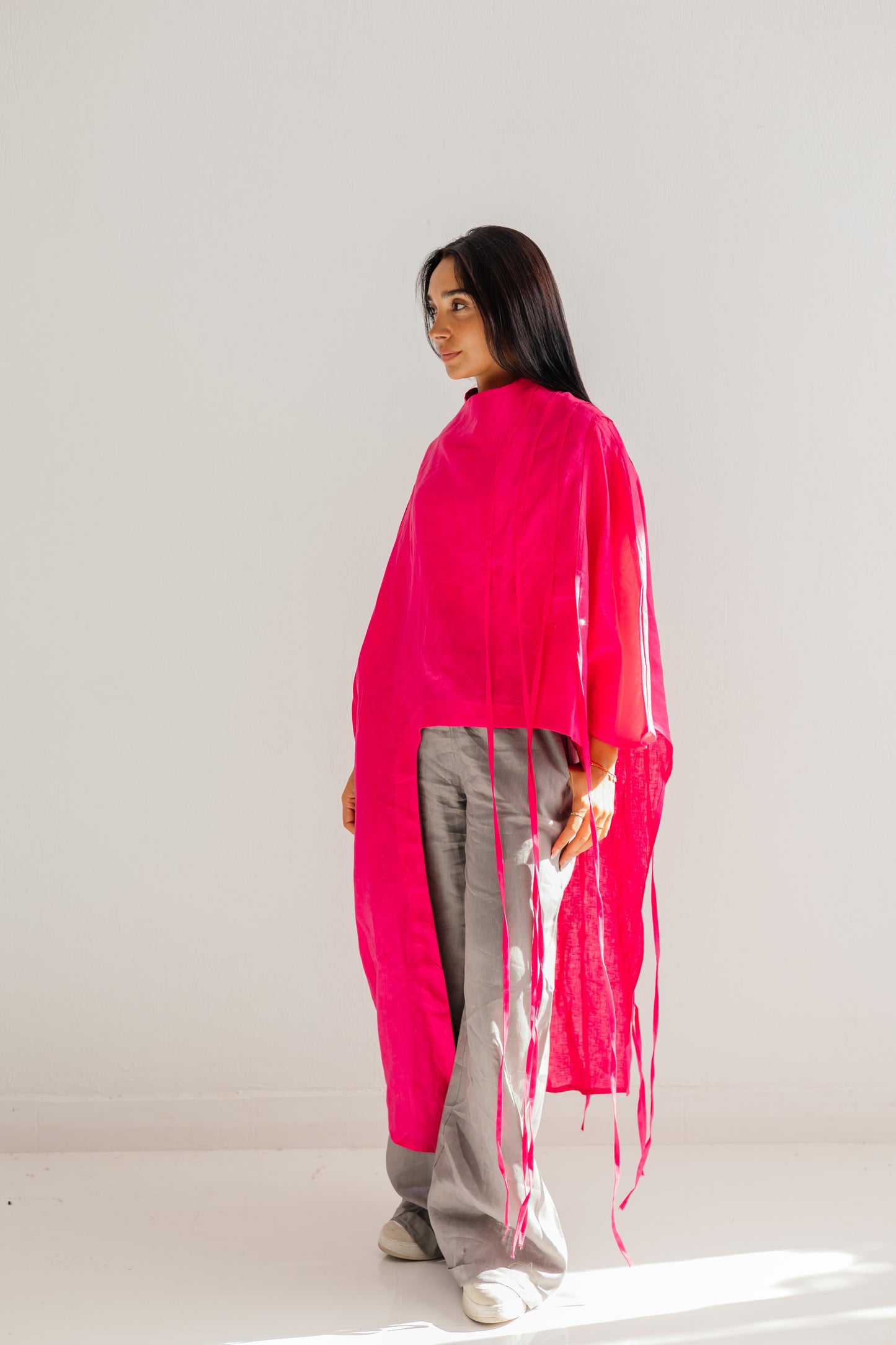 Side To Side Top In Fuchsia
