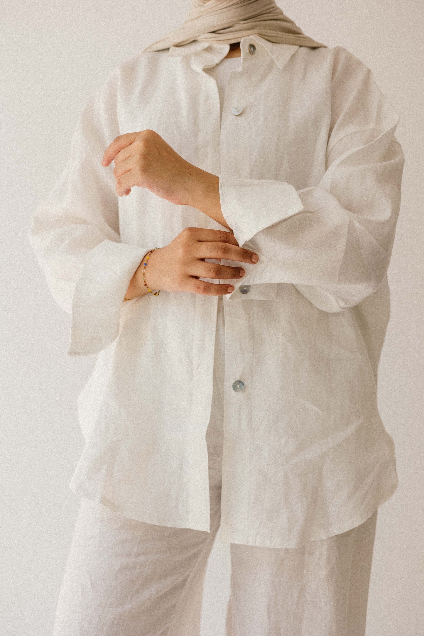 Daily Linen Shirt In White